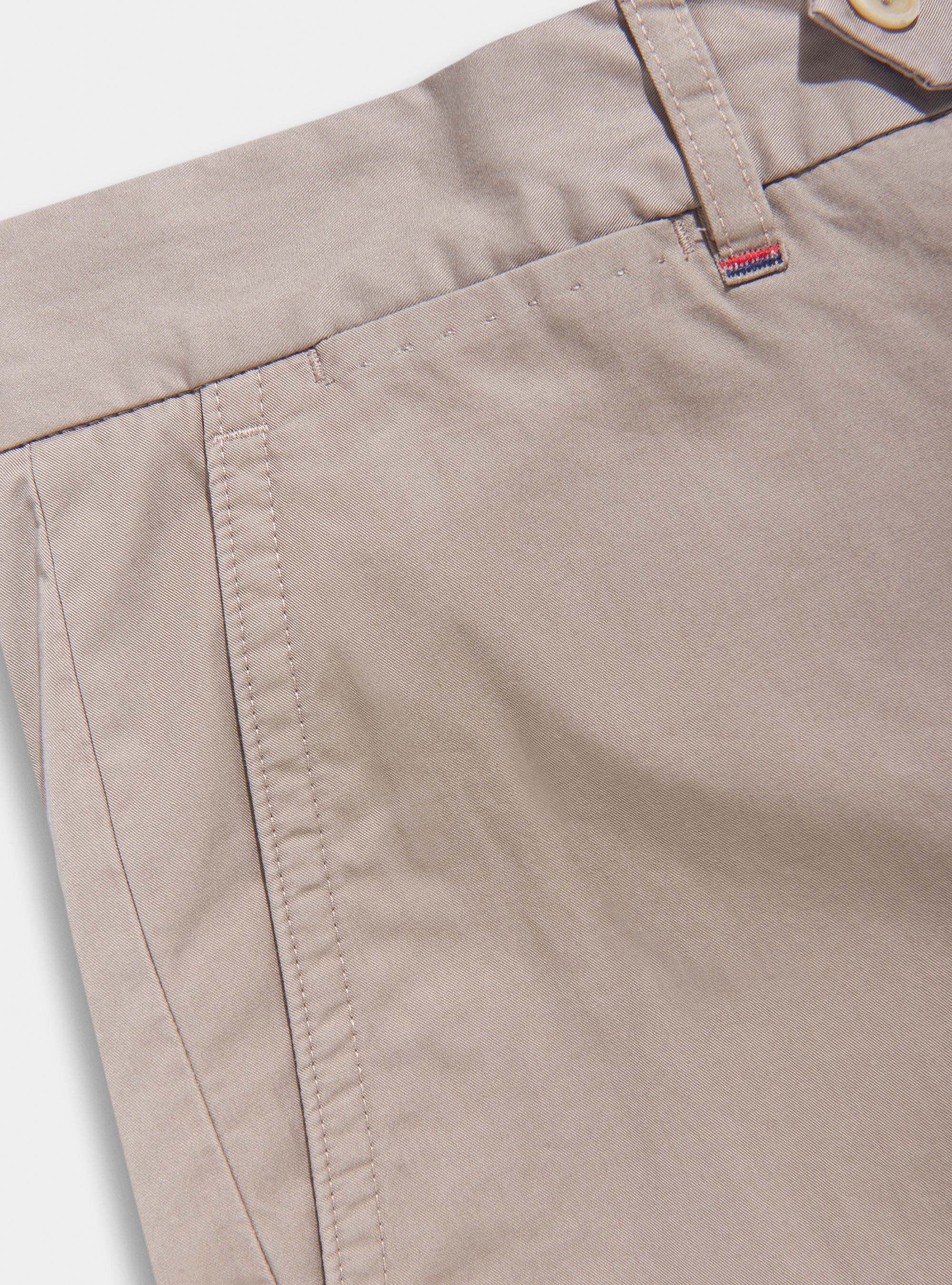 Bermuda in twill di cotone, FANGO