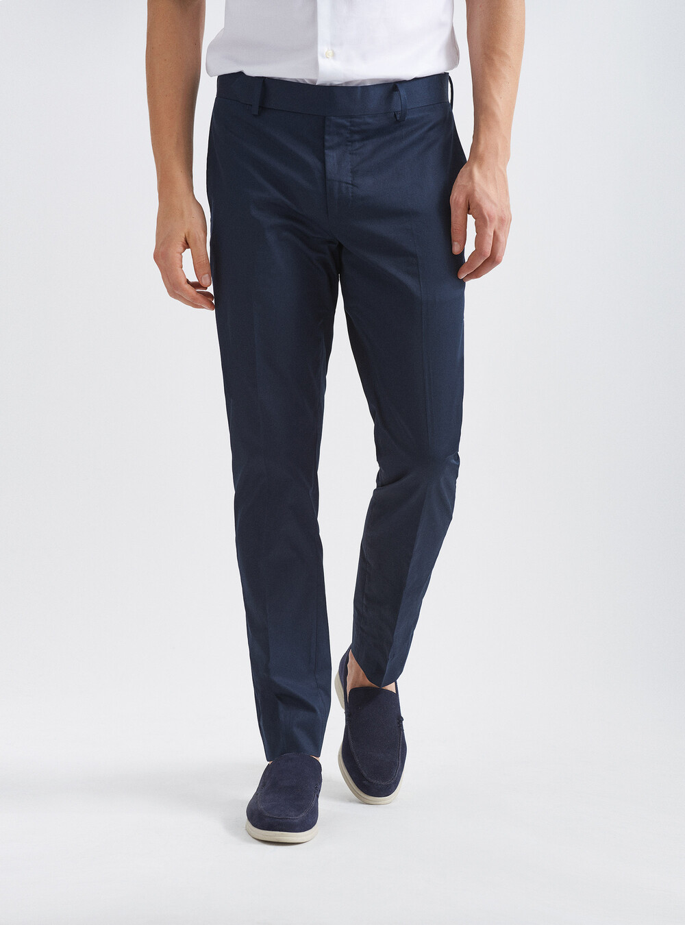 Pure cotton suit trousers - Main Image