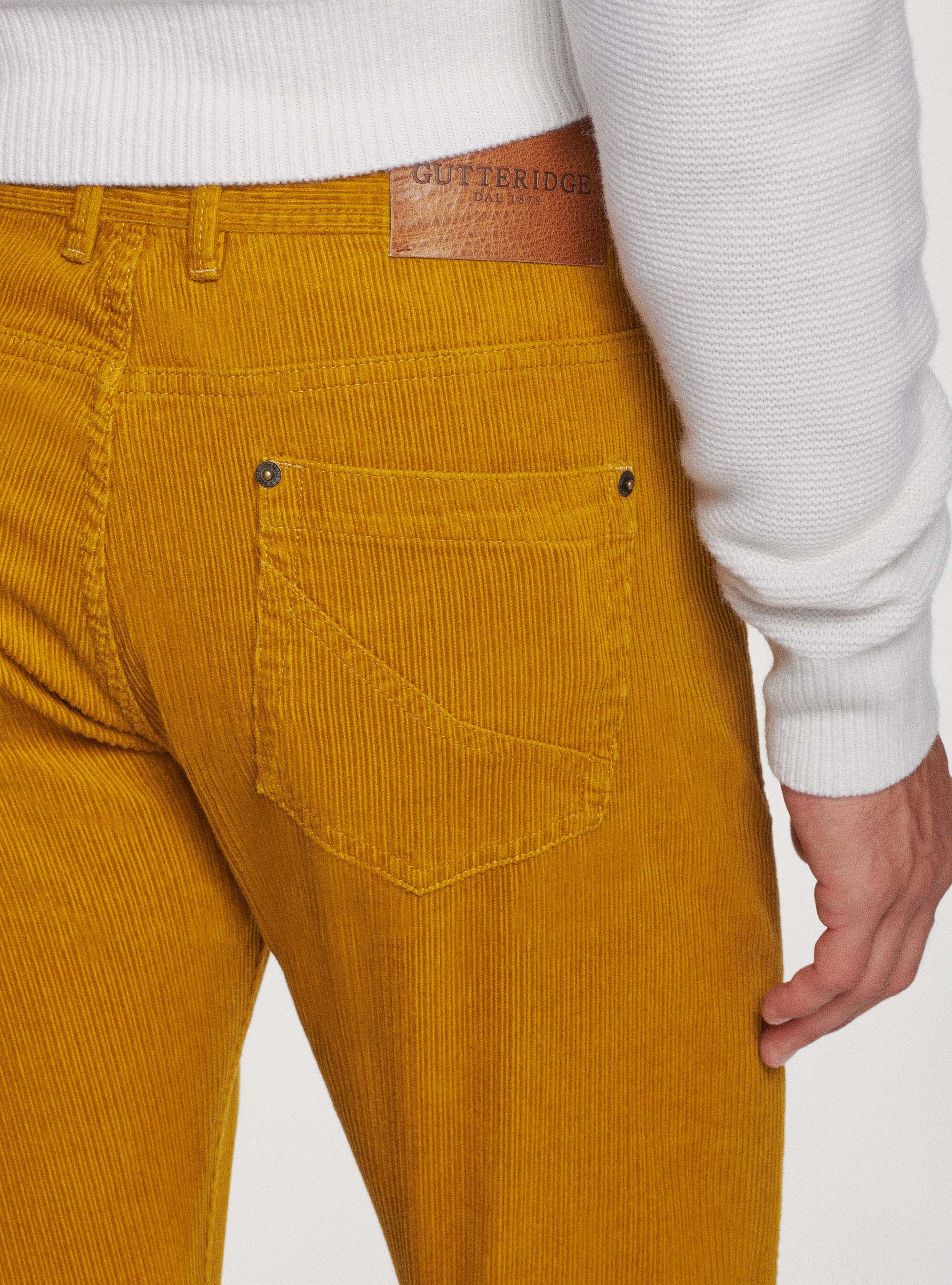 Mustard discount velvet trousers