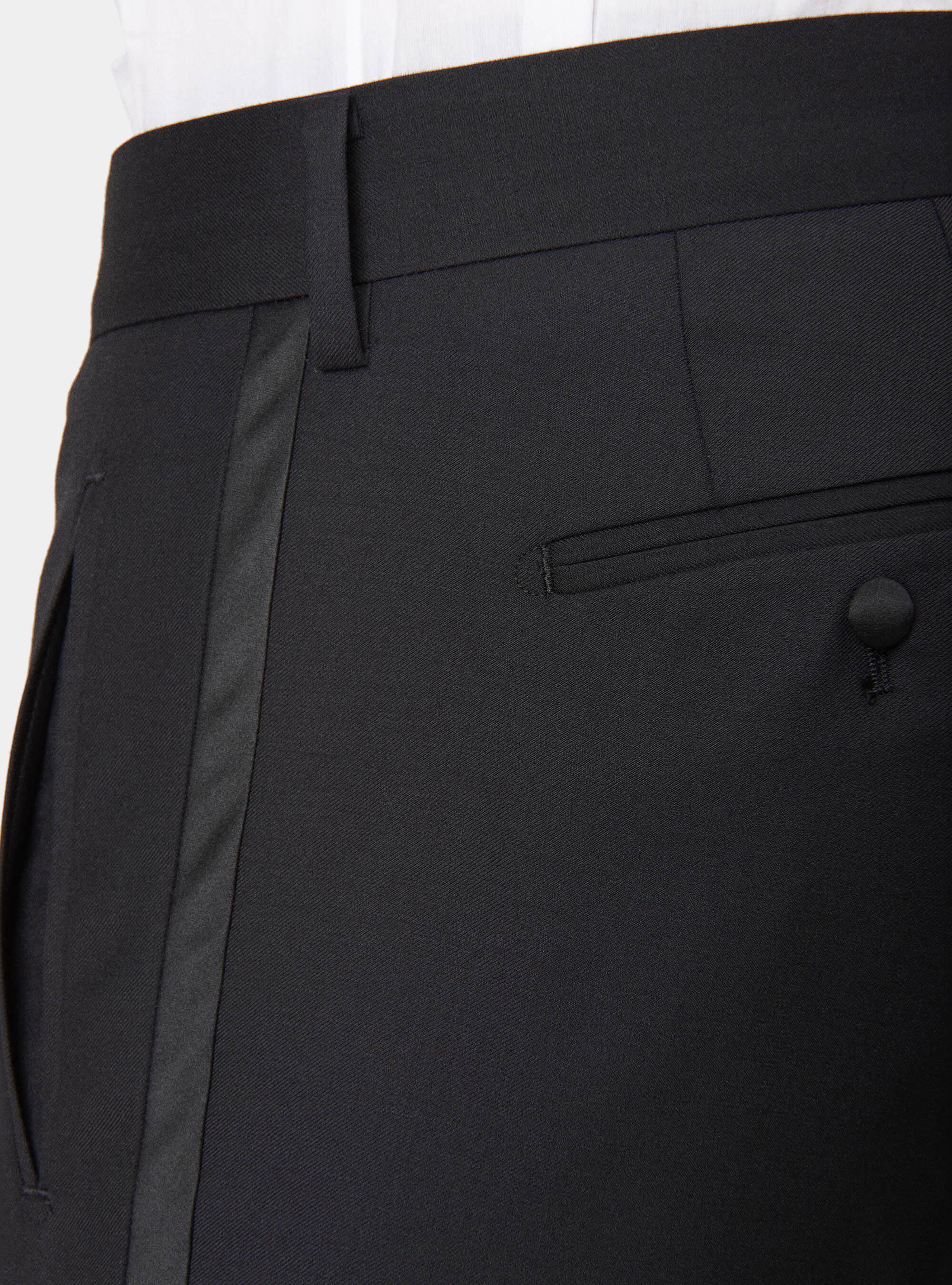 Black Tuxedo Trousers | GutteridgeEU 