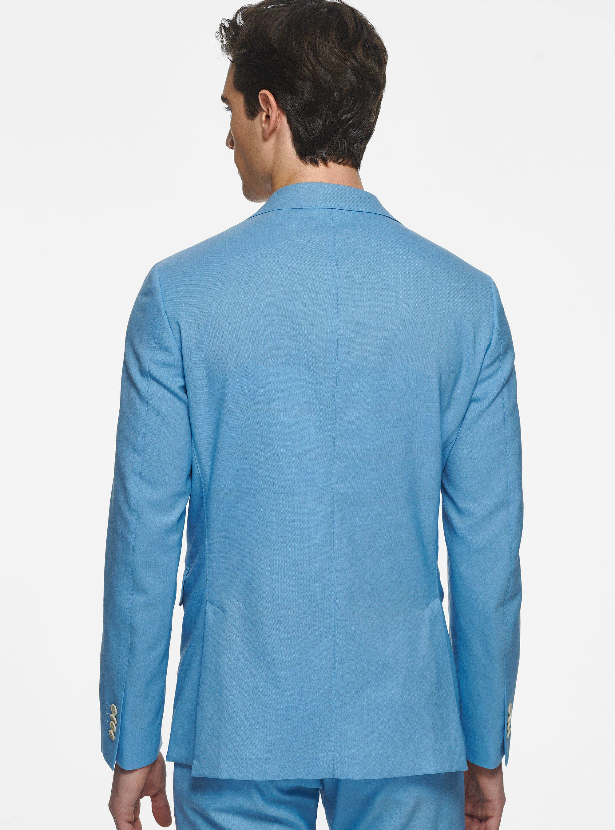 Giacca in pura lana Vitale Barberis Canonico, AZZURRO