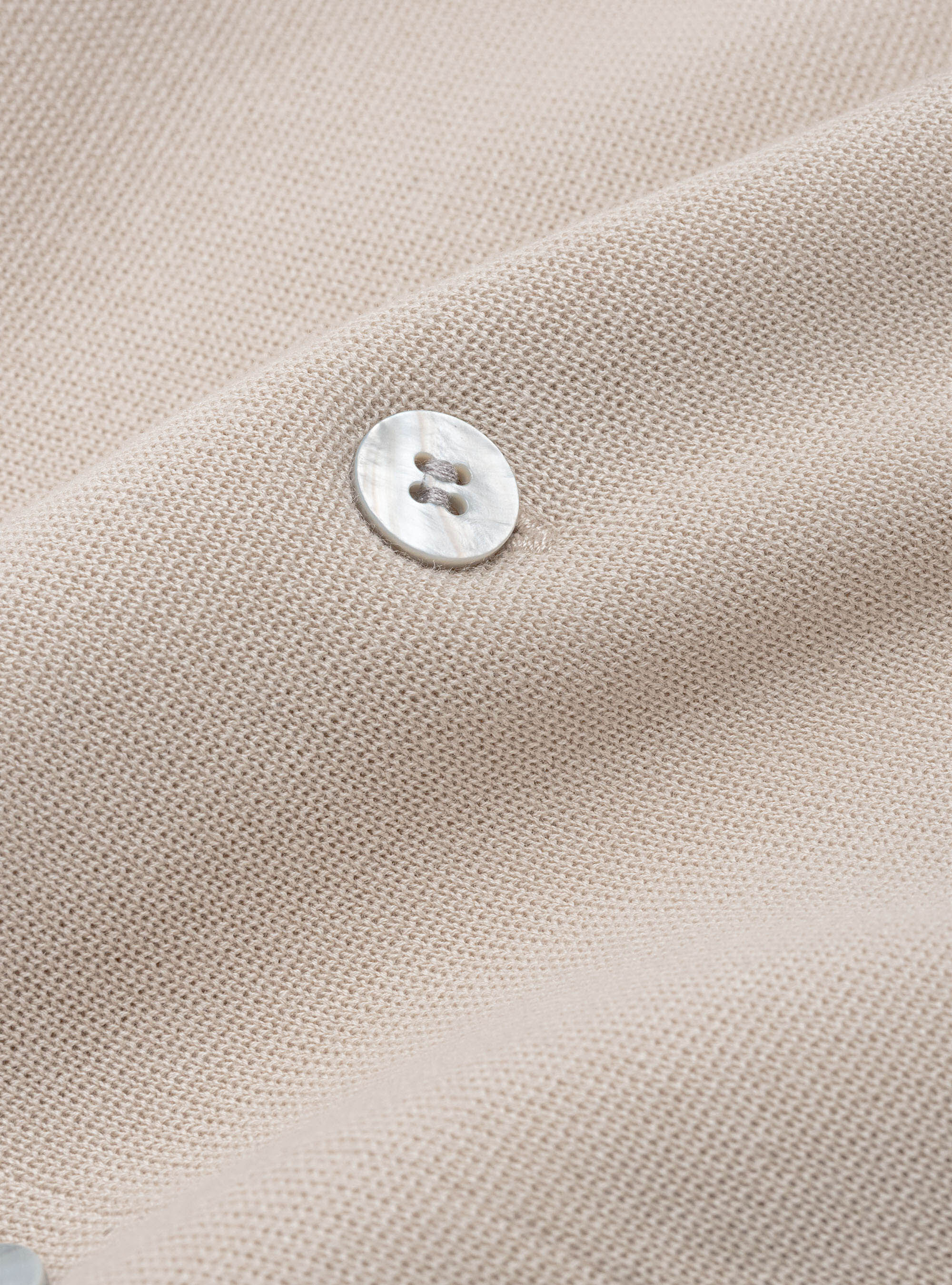 Gilet in maglia in puro cotone extrafine, ECRU