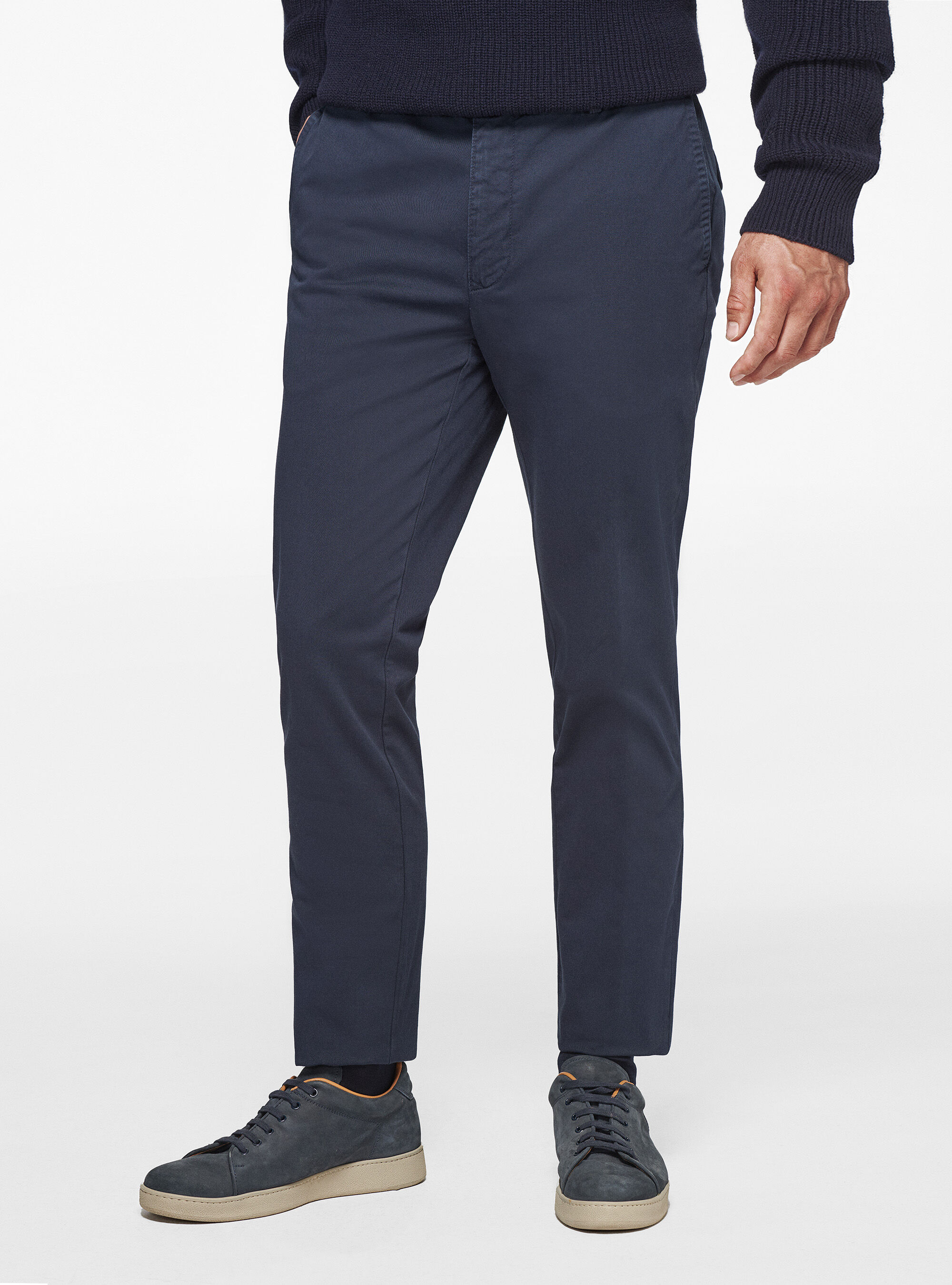 Pantaloni chino slim fit in twill stretch Gutteridge Uomo