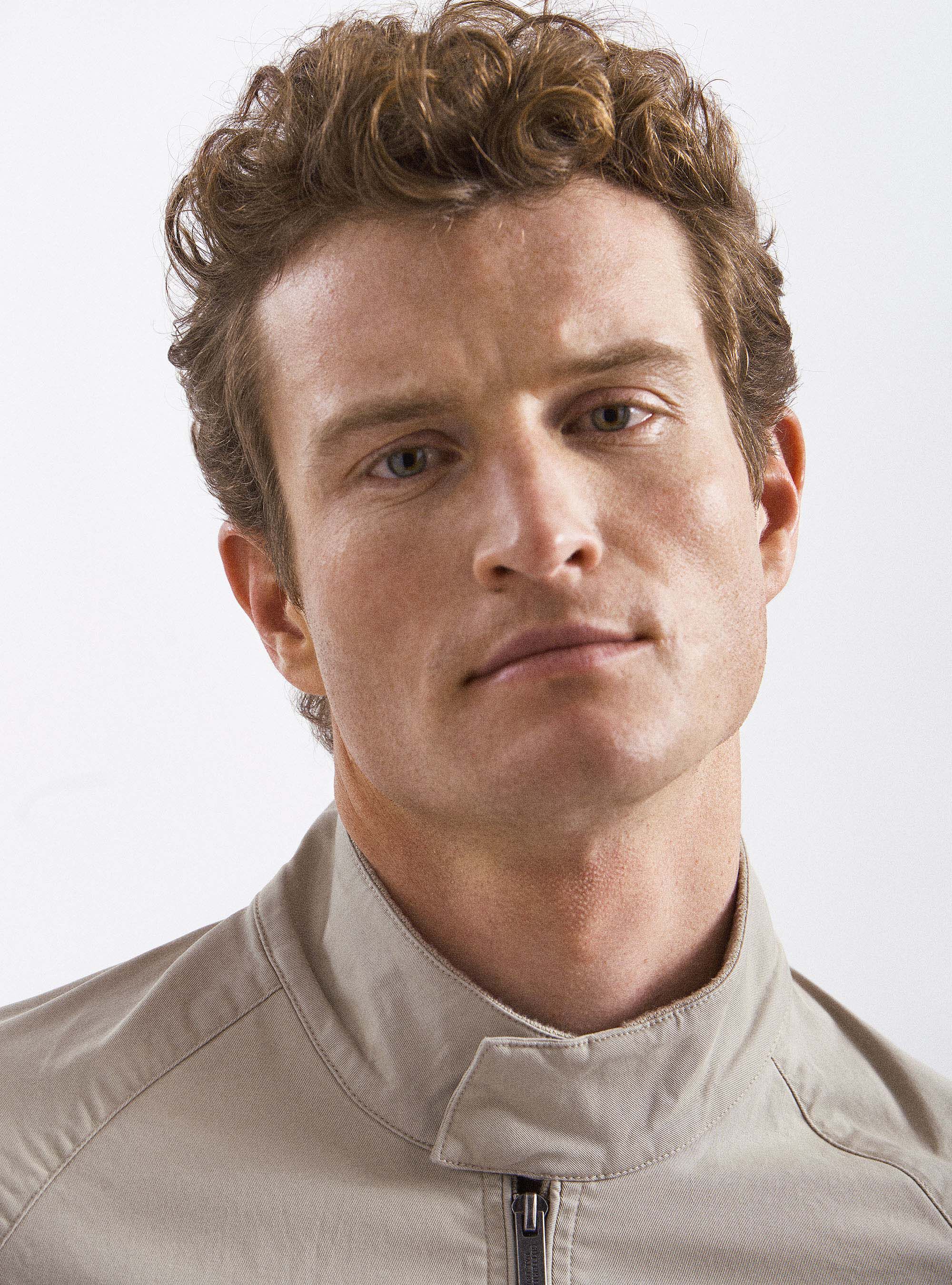 Bomber in twill di cotone stretch, SABBIA