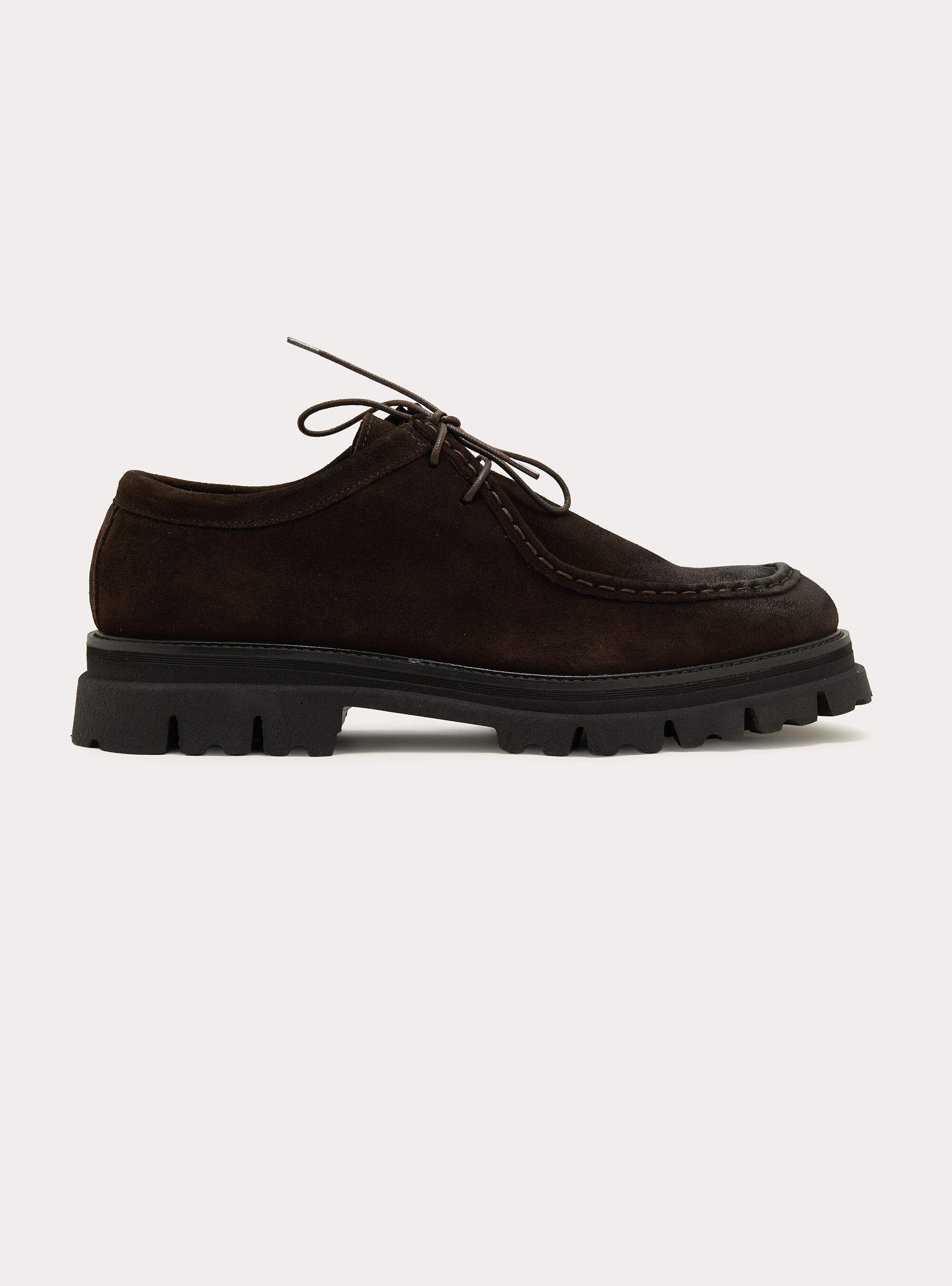 Paraboot in suede stringata