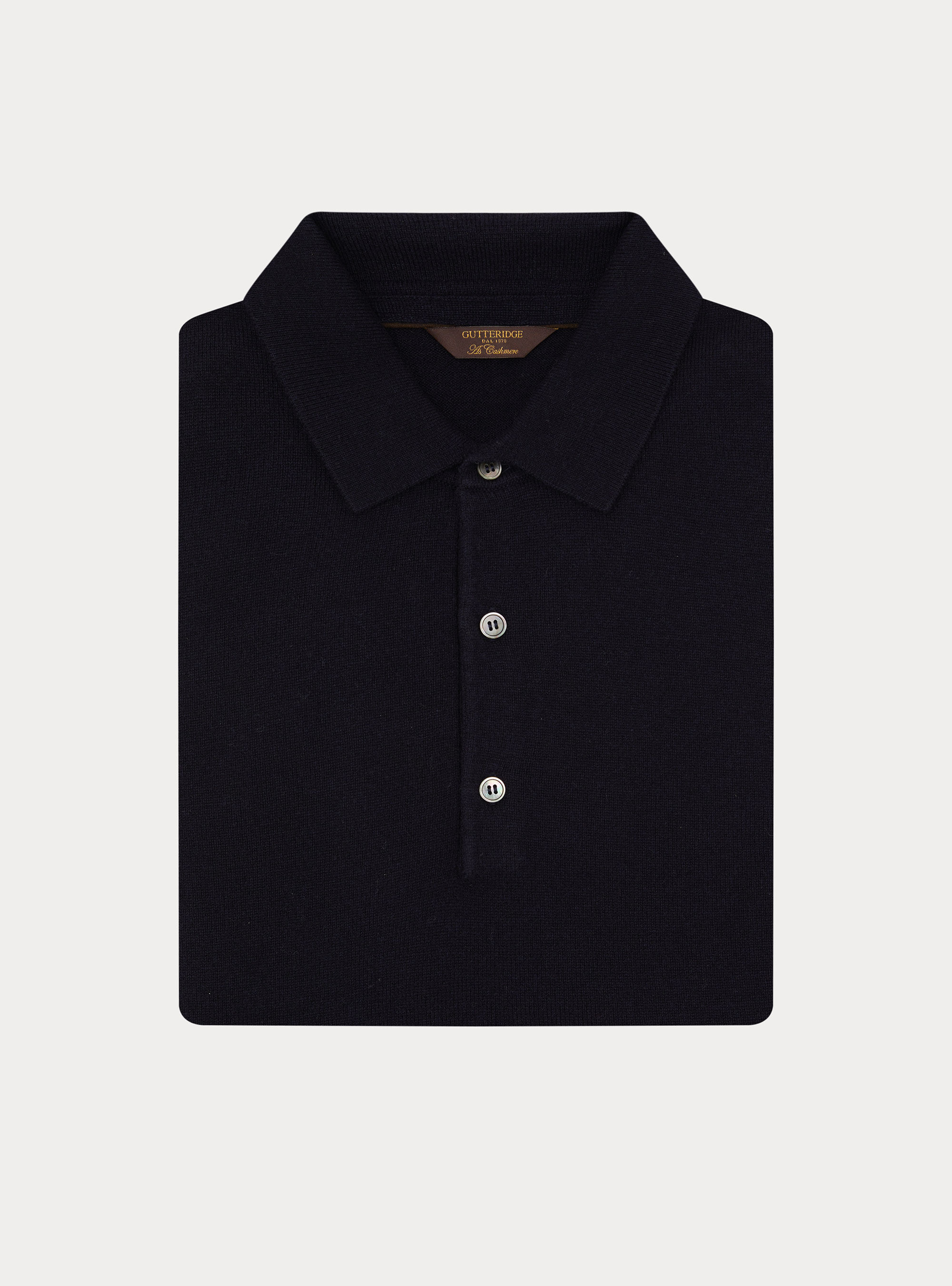Polo in maglia in lana cashmere m/l, BLU NAVY