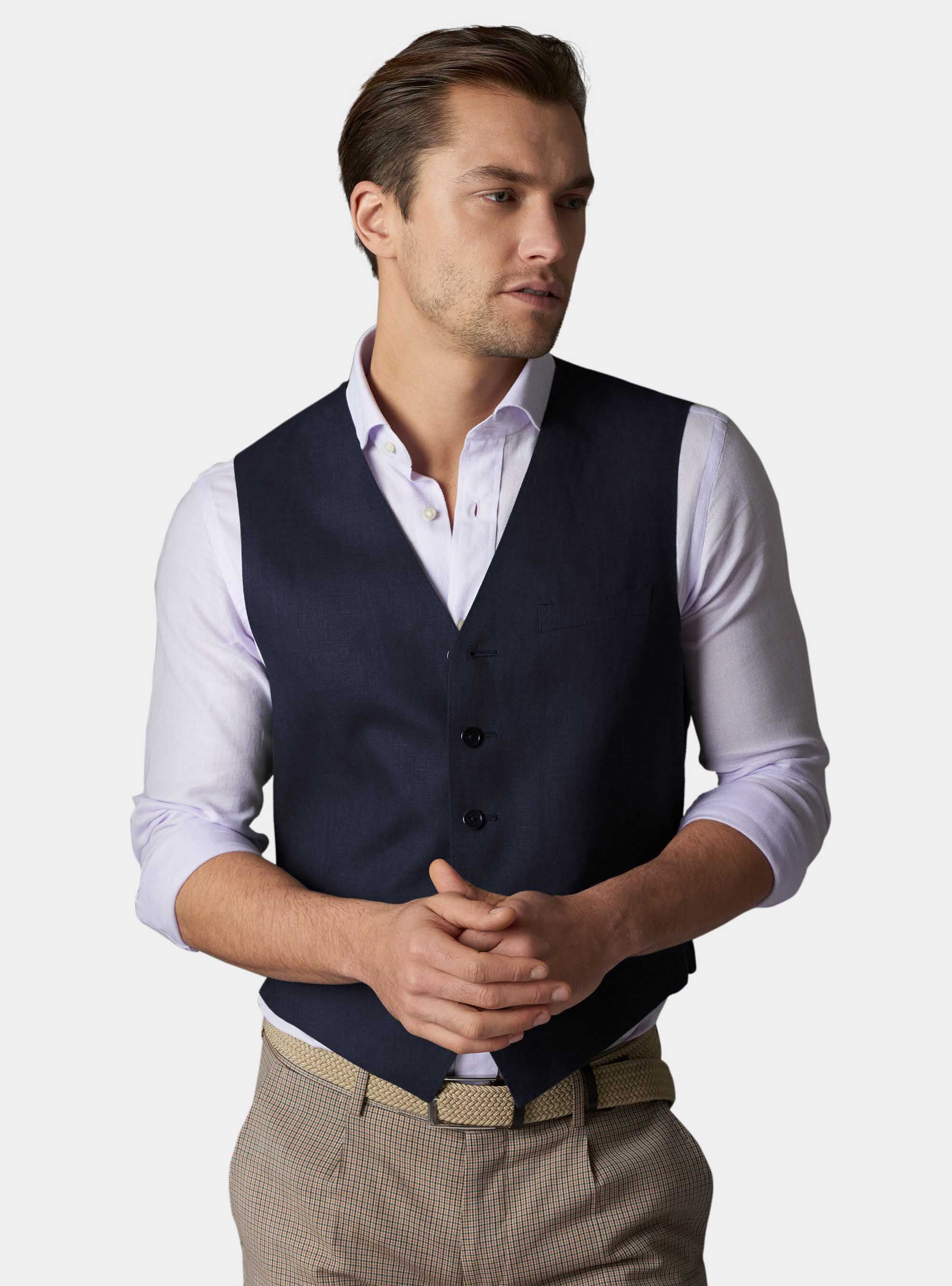 Gilet 100% lino | Gutteridge | Gilet Uomo
