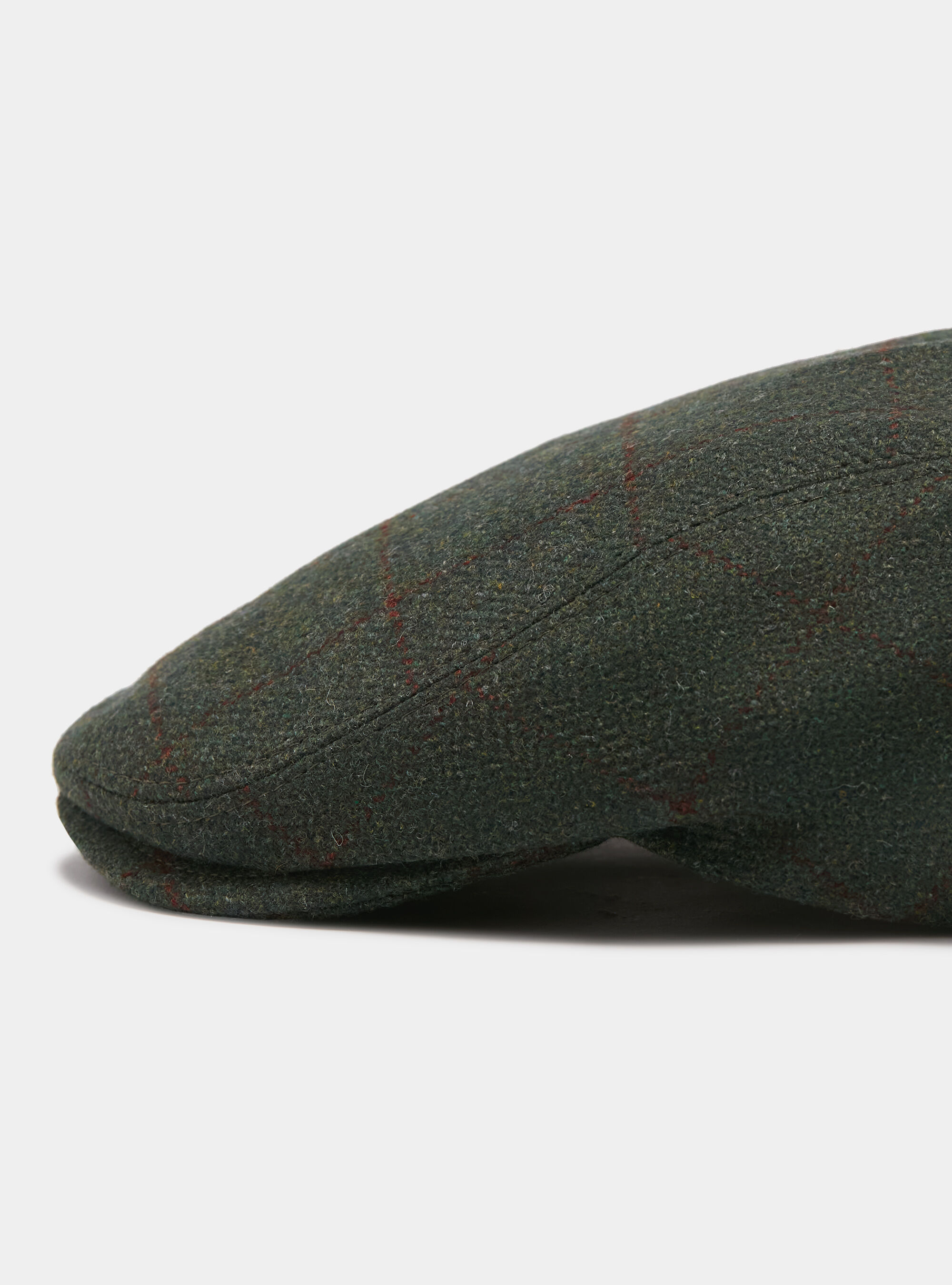 Plaid wool cashmere flat cap Lanificio di Pray