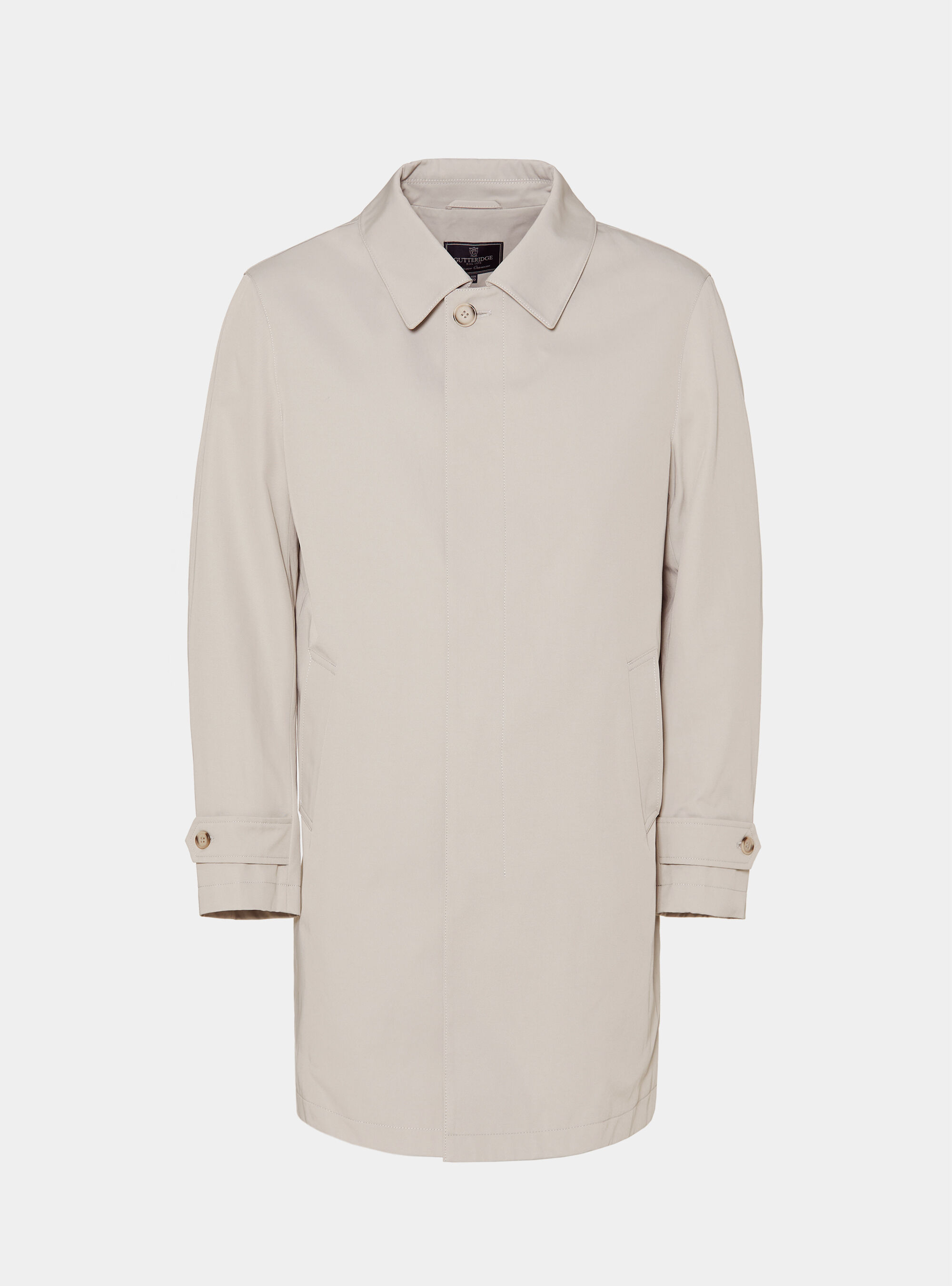 Padded technical raincoat in cotton blend | Gutteridge