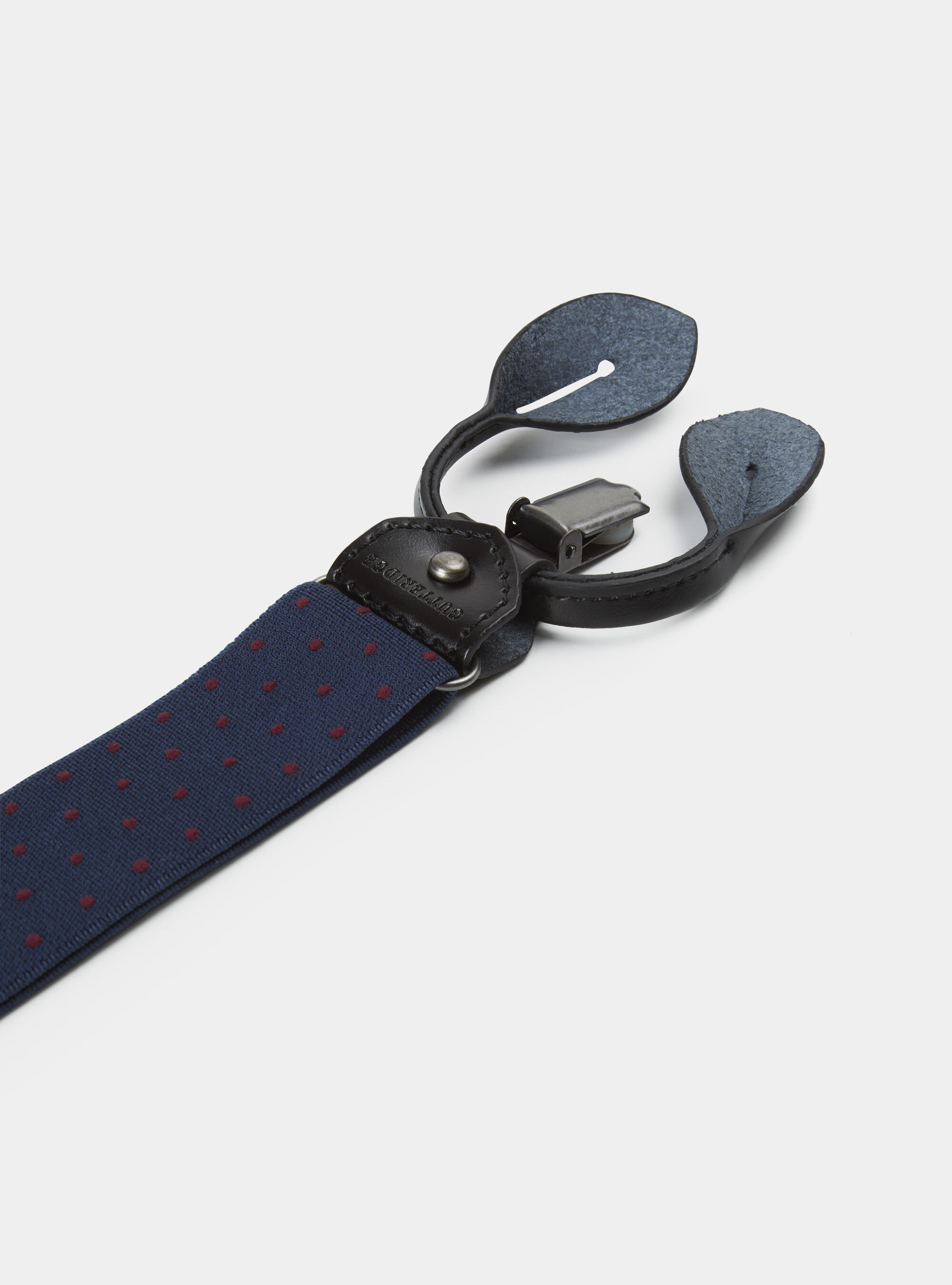 Polka dot braces, BORDEAUX