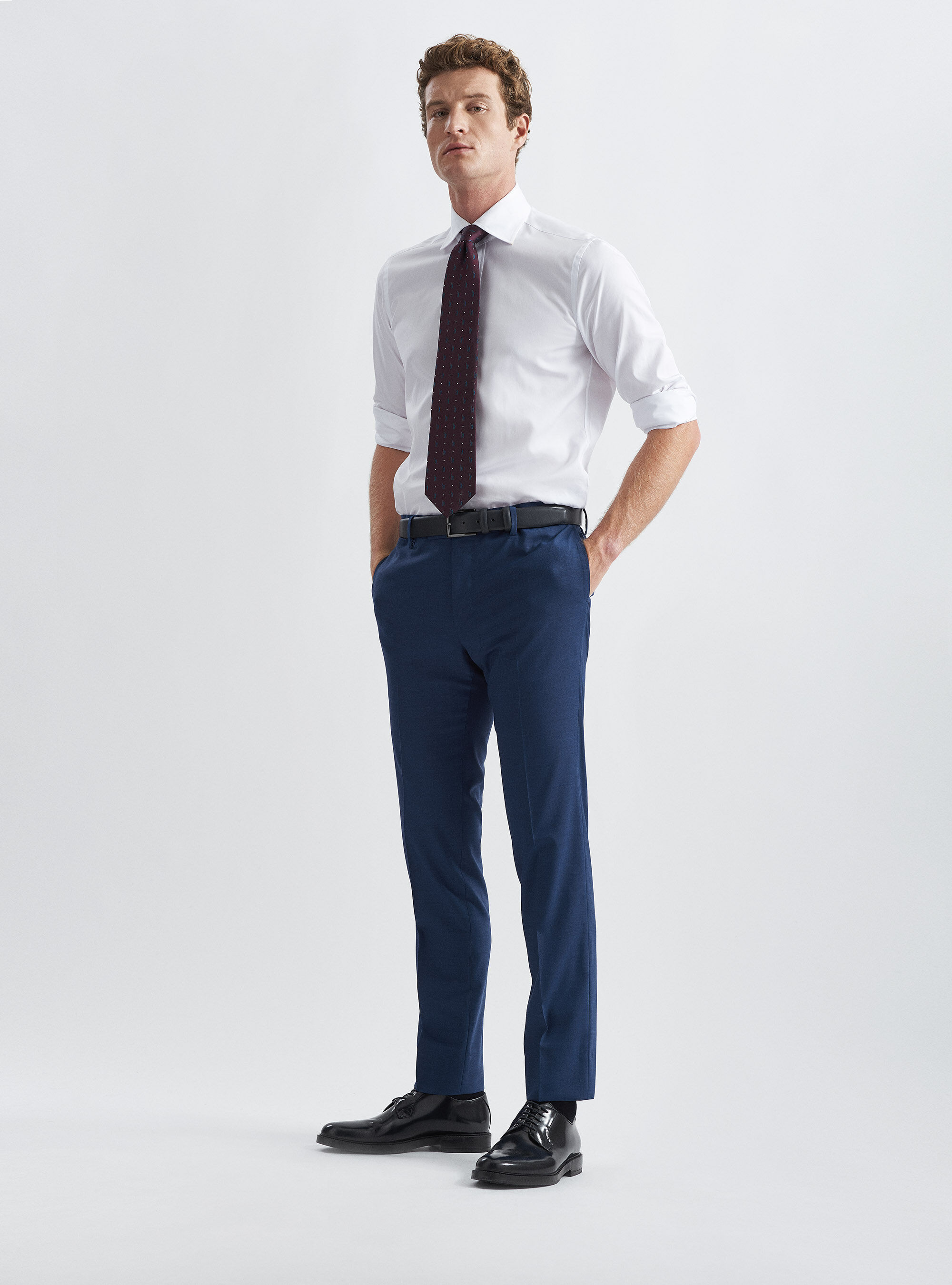 Fresh wool suit trousers, INK