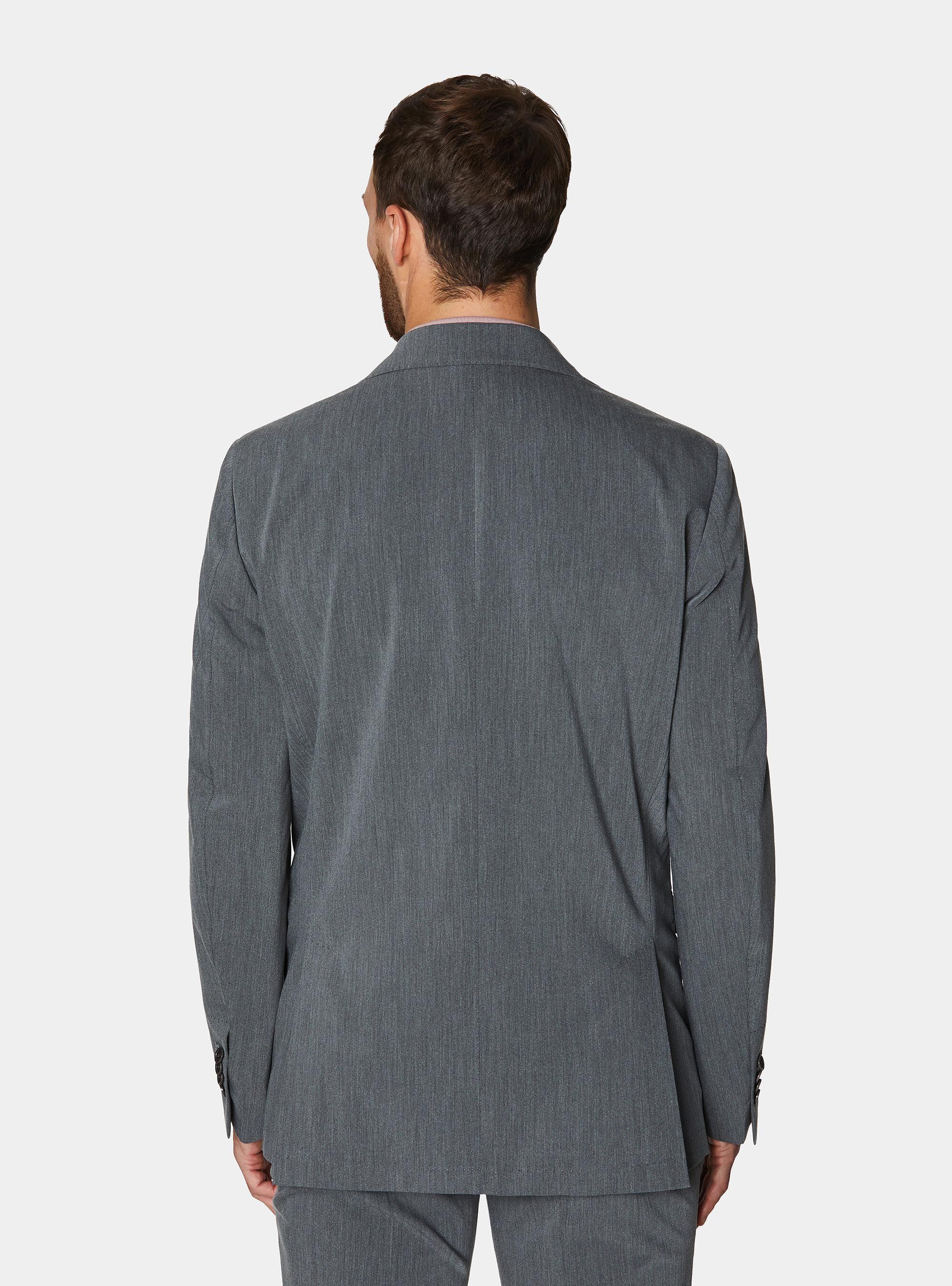 Slim fit suit blazer, GRIGIO SCURO 0125C