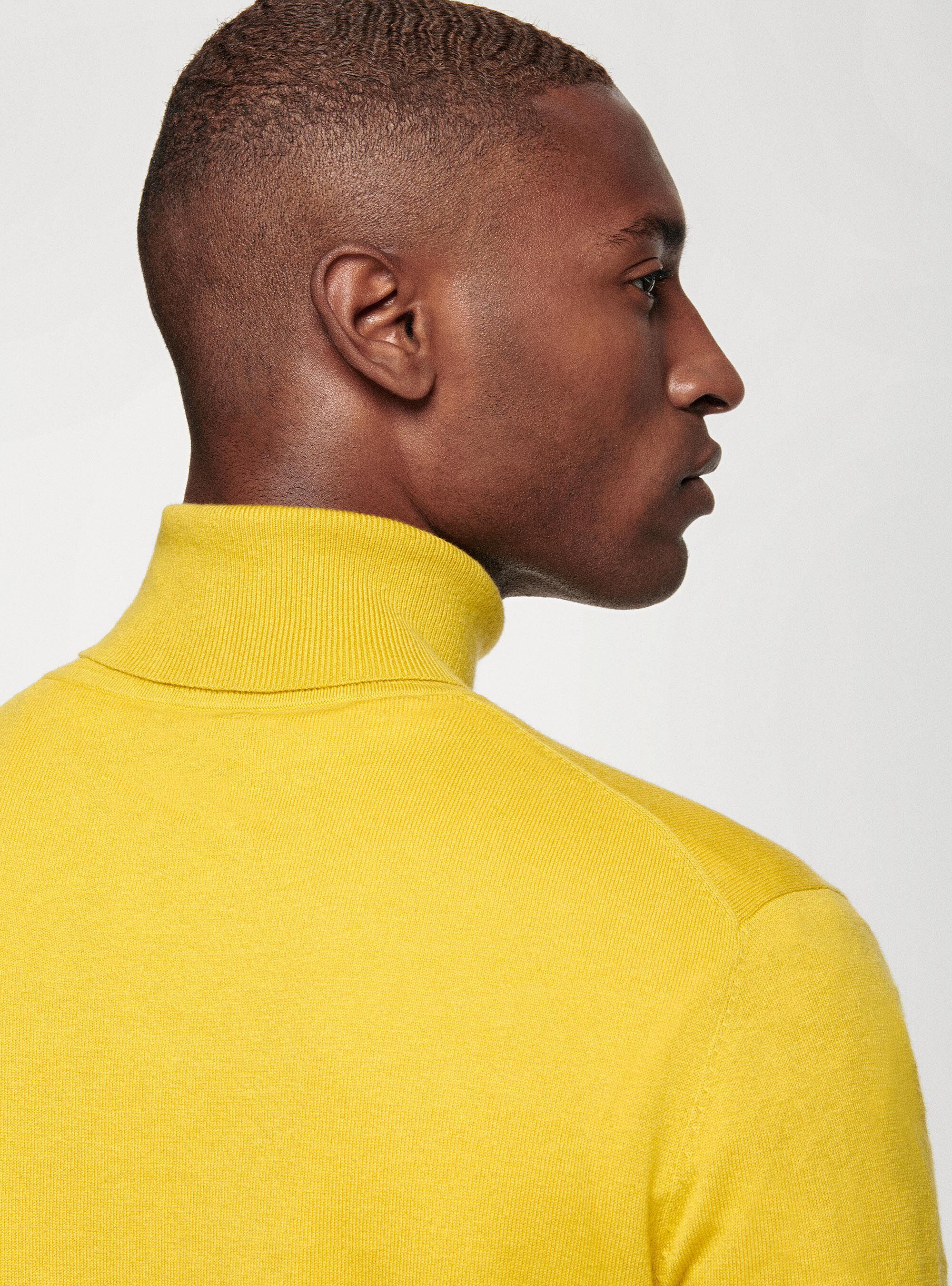 Mens yellow hotsell turtleneck sweater