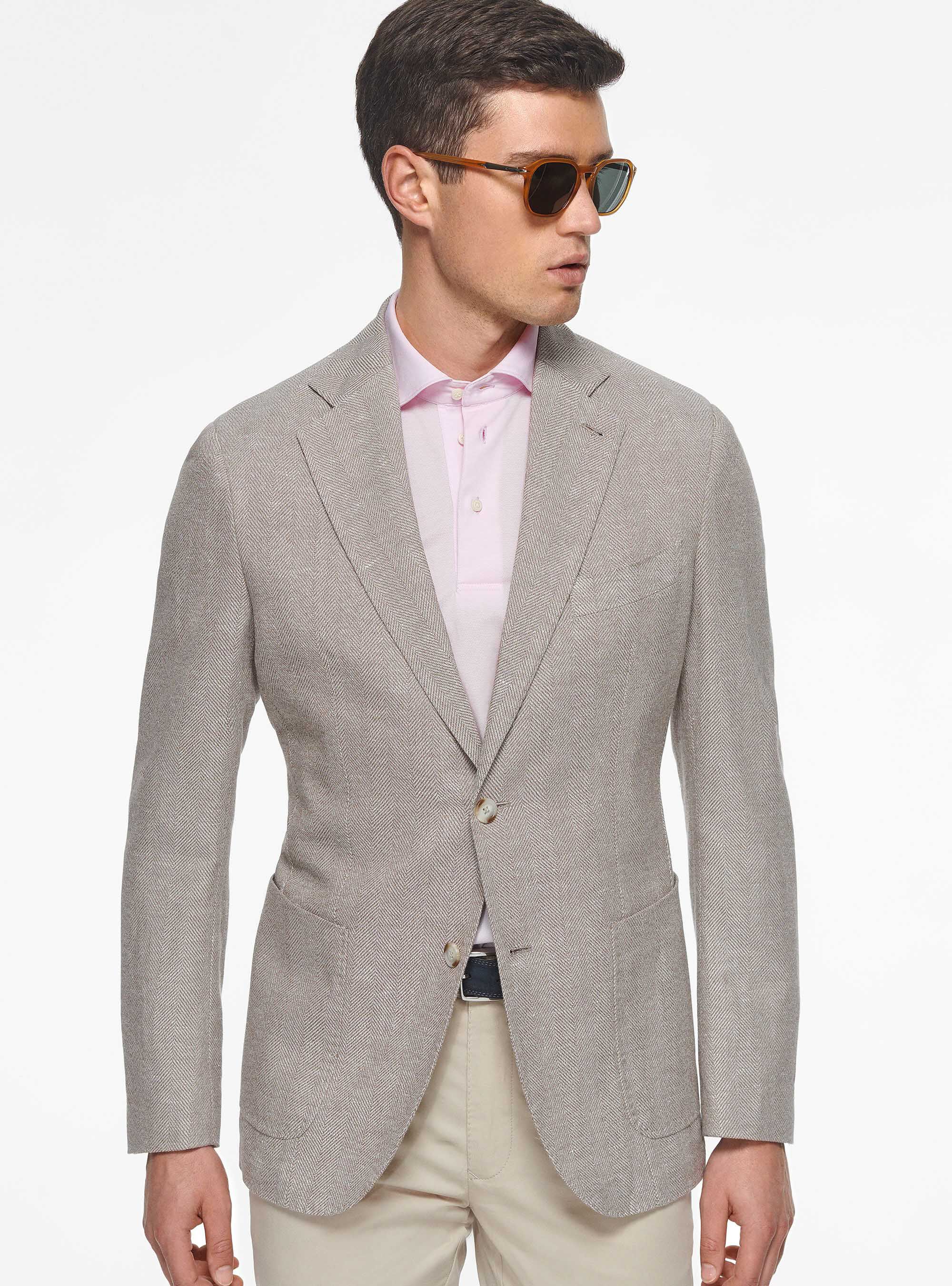 Men's cotton blazers sales