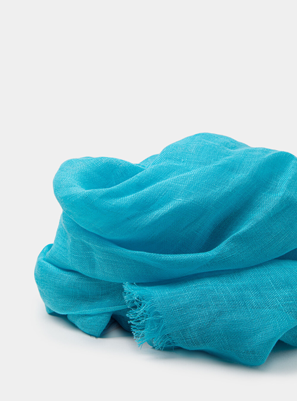 SCIARPA VERDE DI LINO TINTA UNITA STOLA UOMO DONNA SCIARPA VERDE DI LINO TINTA UNITA STOLA UOMO DONNA