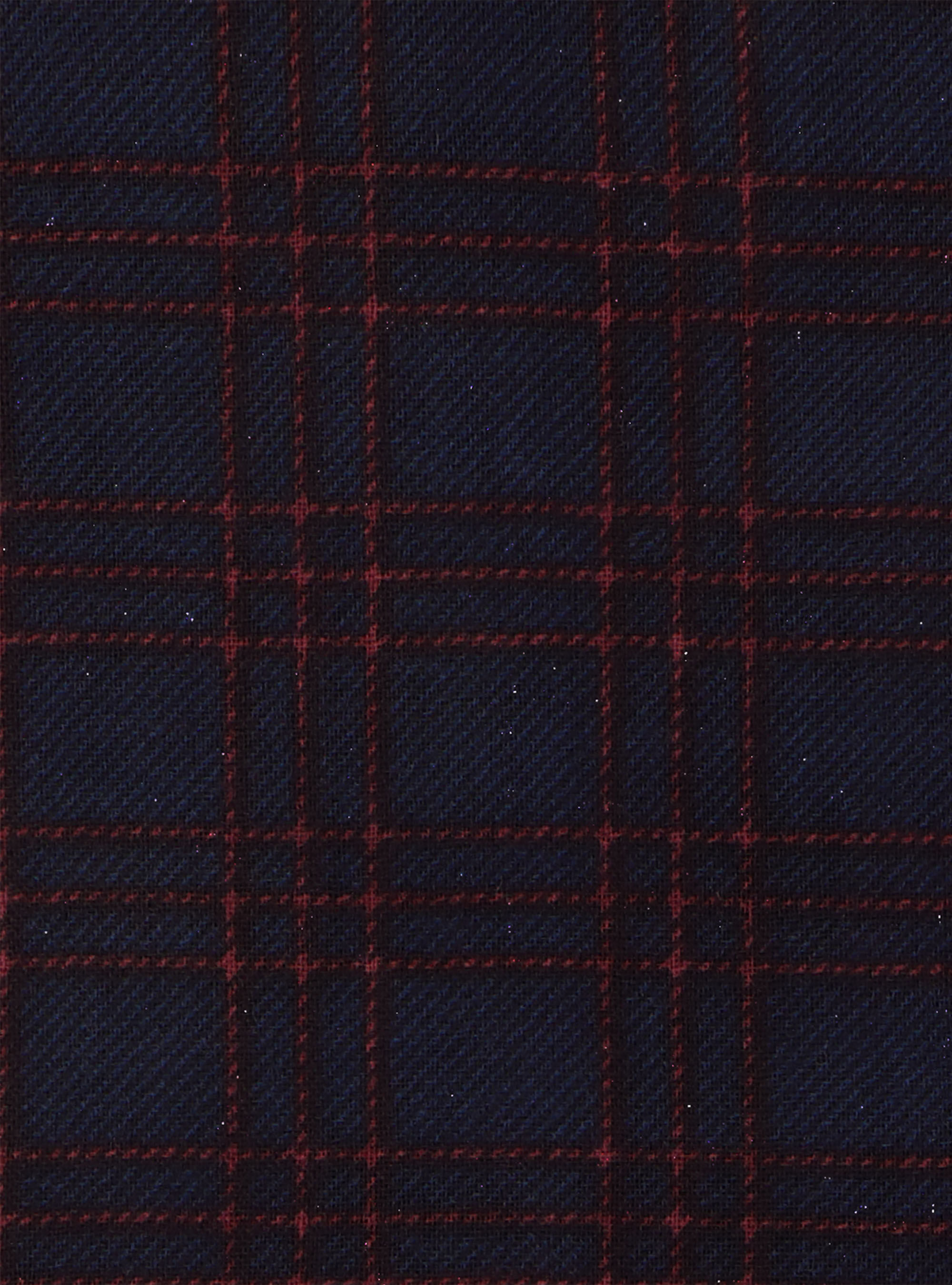 Sciarpa in lana a quadri, BLU NAVY