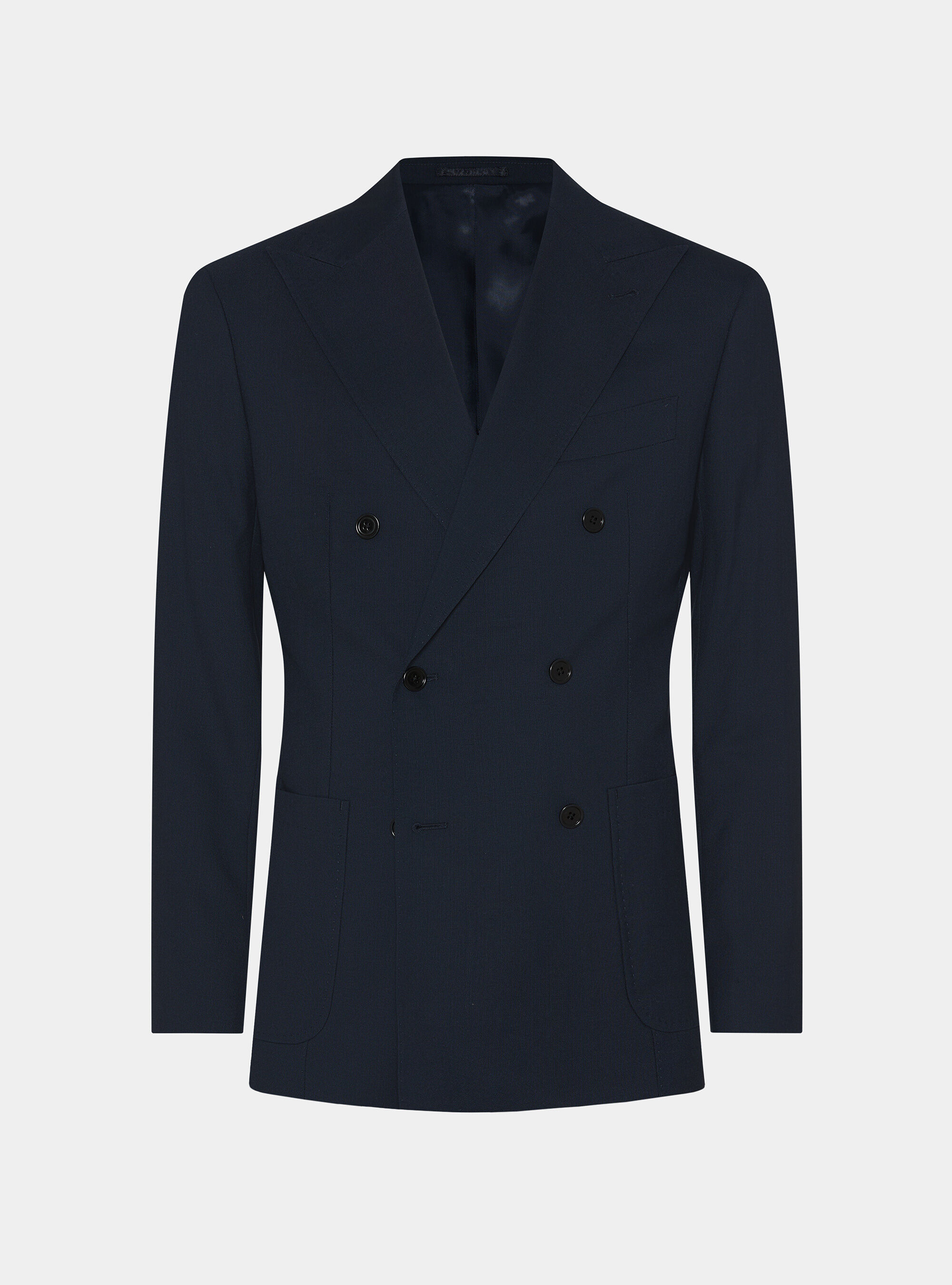 Zweireihige Jacke aus reiner Wolle von Vitale Barberis Canonico, NAVY