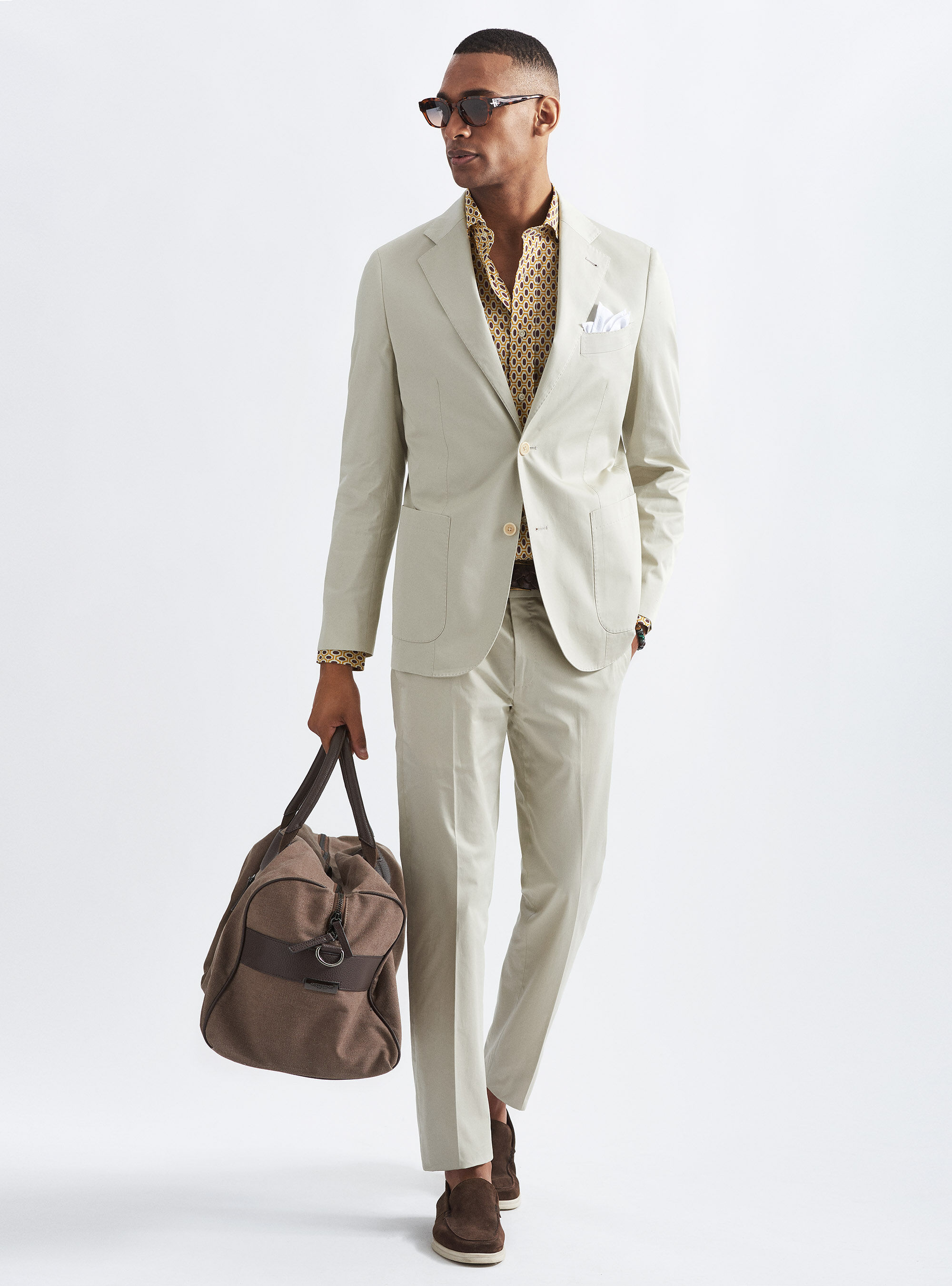 Giacca per abito in puro cotone, ECRU