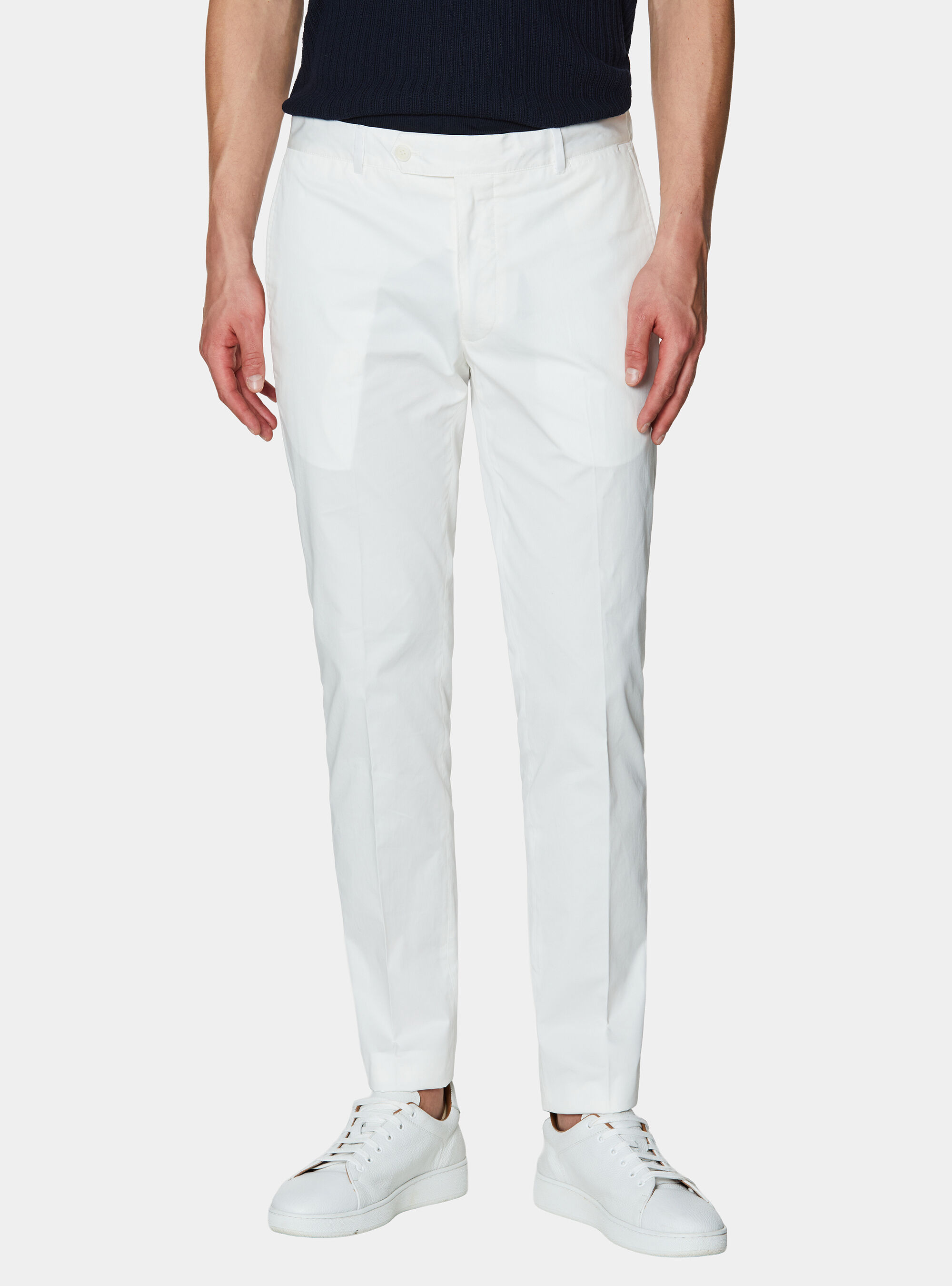 Lightweight twill slim fit chino trousers