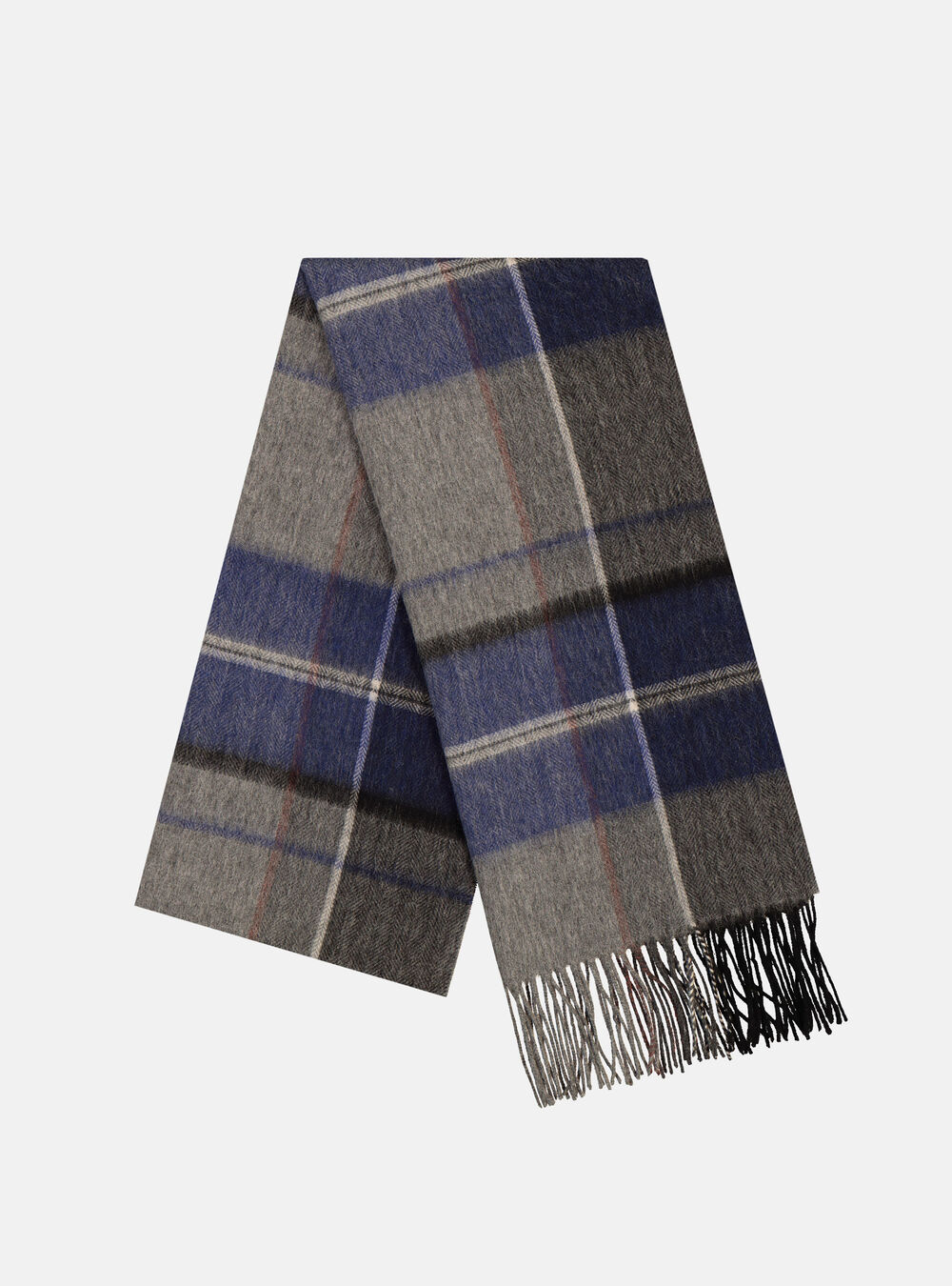 Sciarpa In Lana E Cashmere A Quadri
