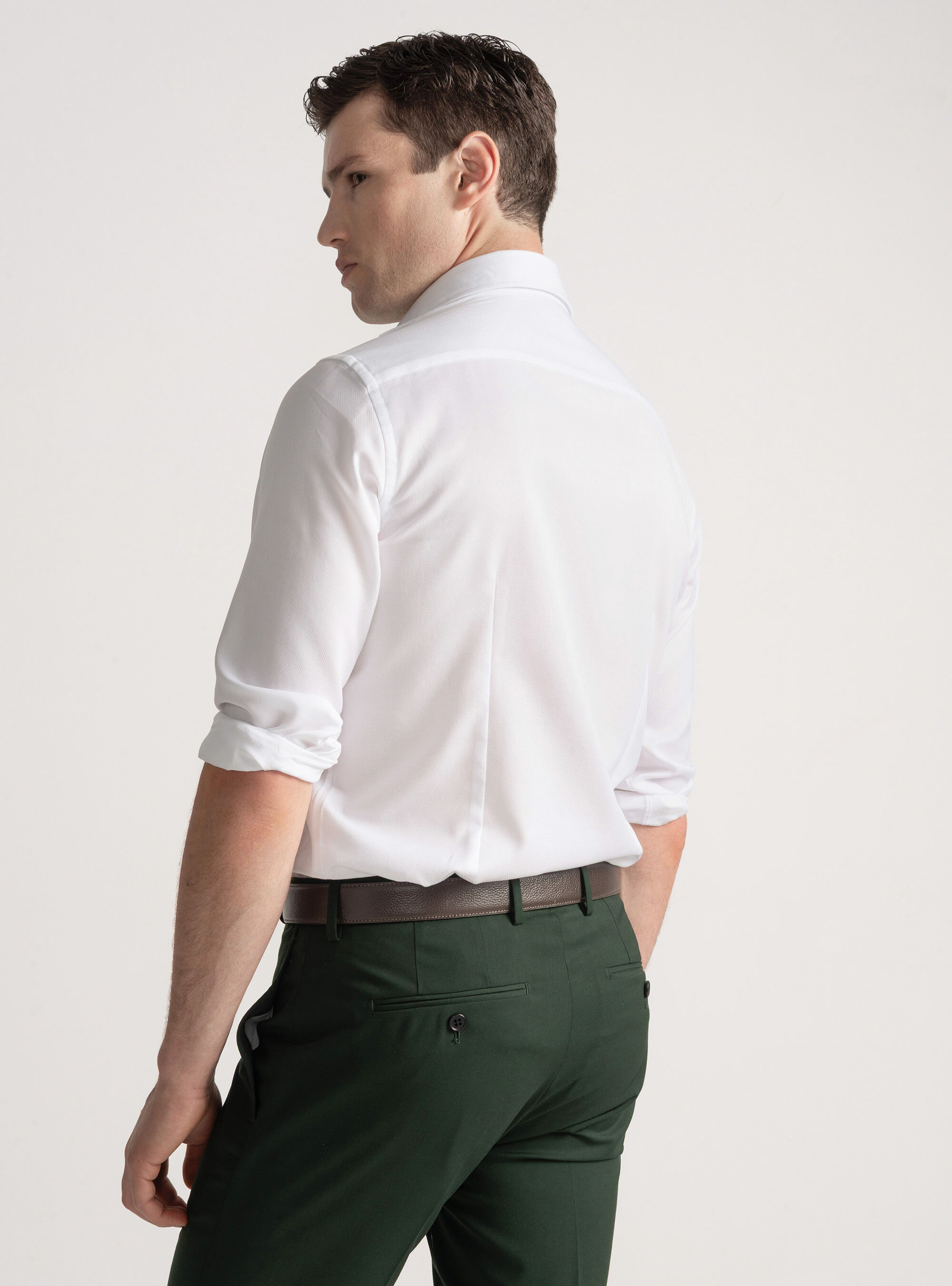 Camisa de algod&oacute;n, BLANCO