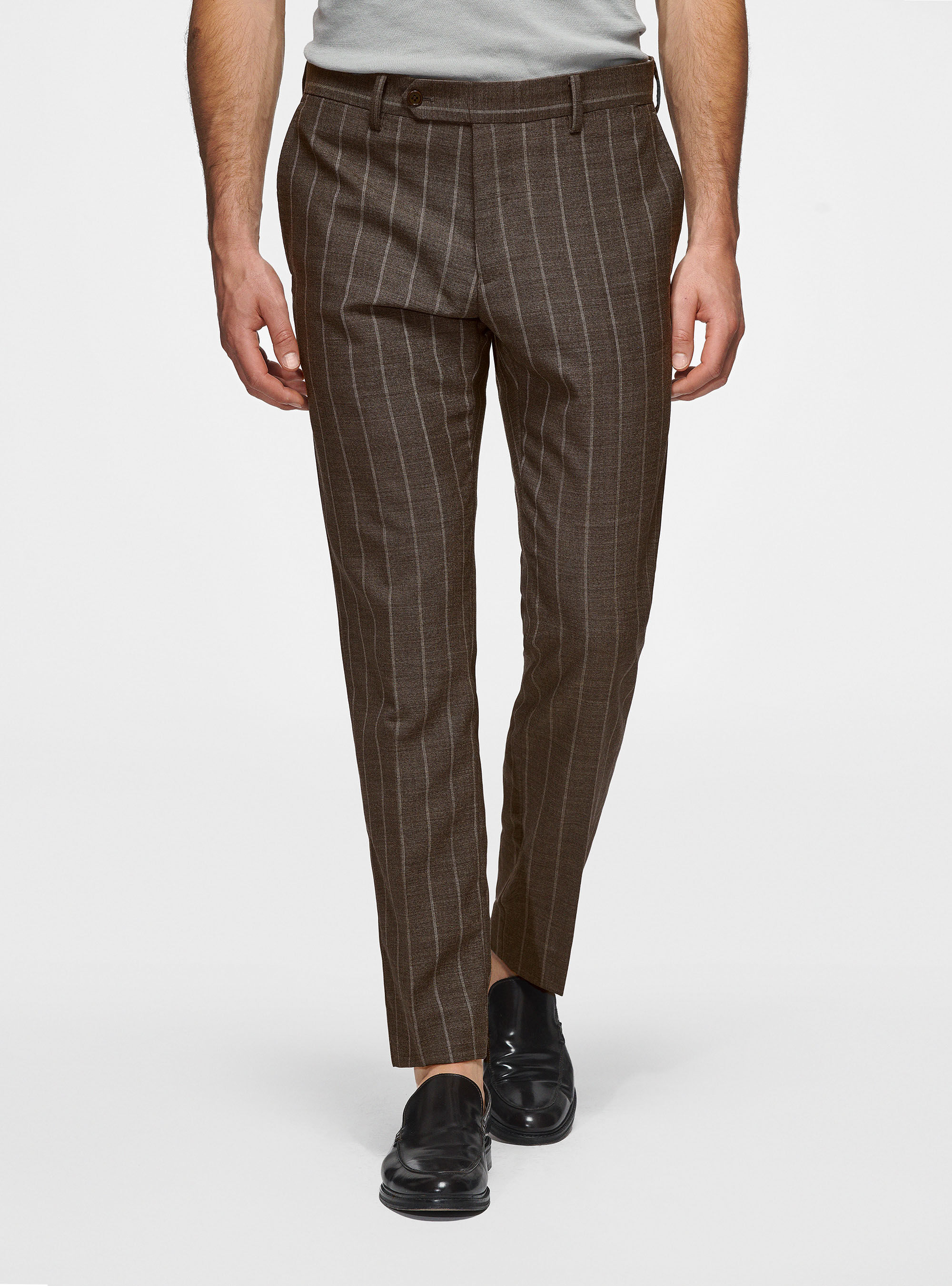 Pinstripe pants mens best sale