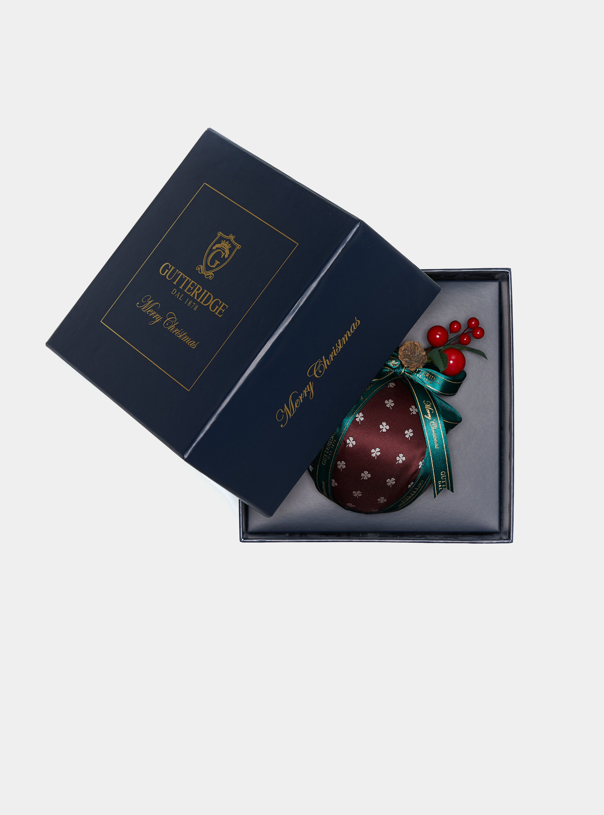 Bola de Navidad de marca, BROWN/ECRU B093