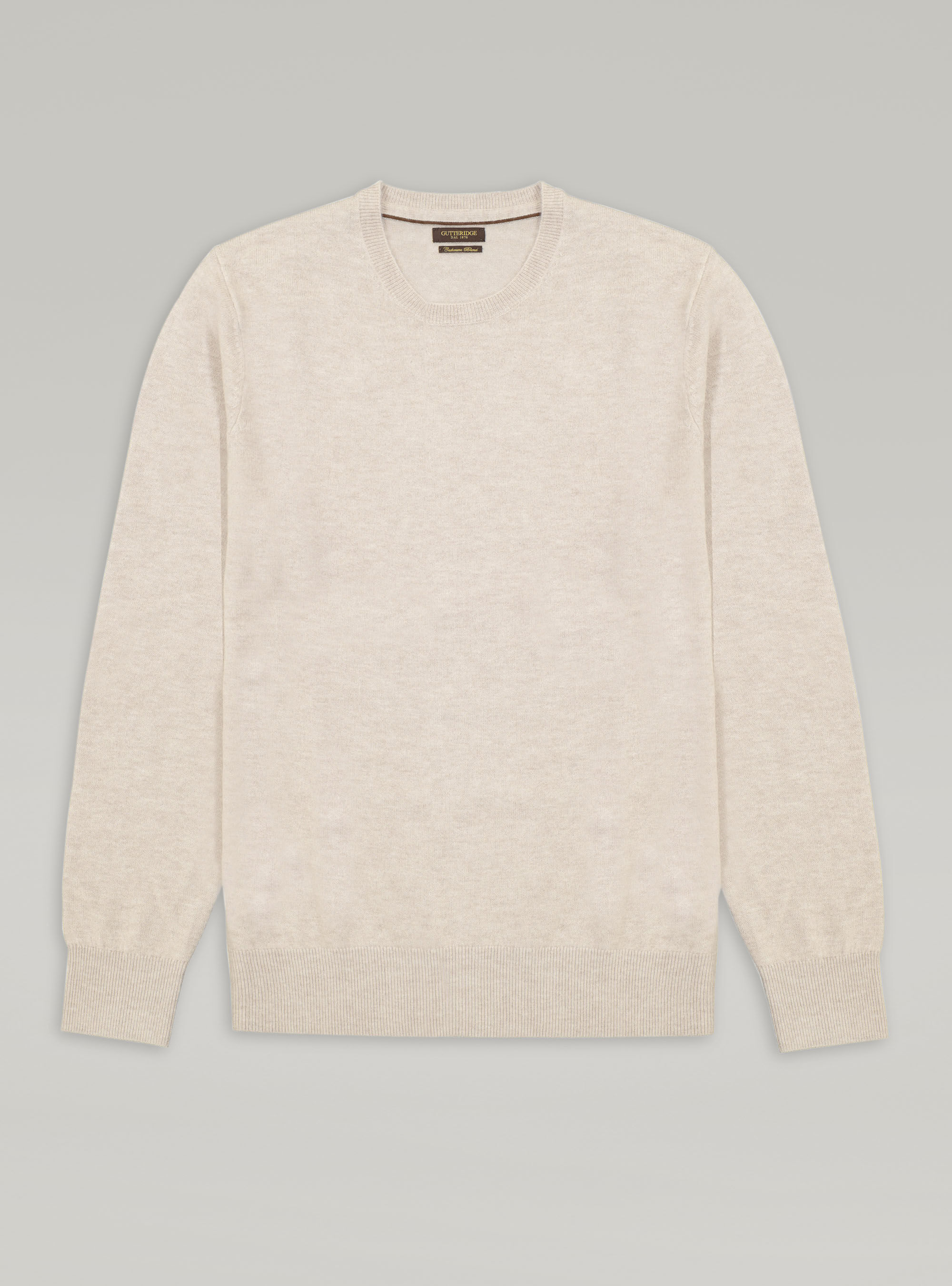 Lambswool and cashmere wool crew neck sweater Lambswool and cashmere wool crew neck sweater