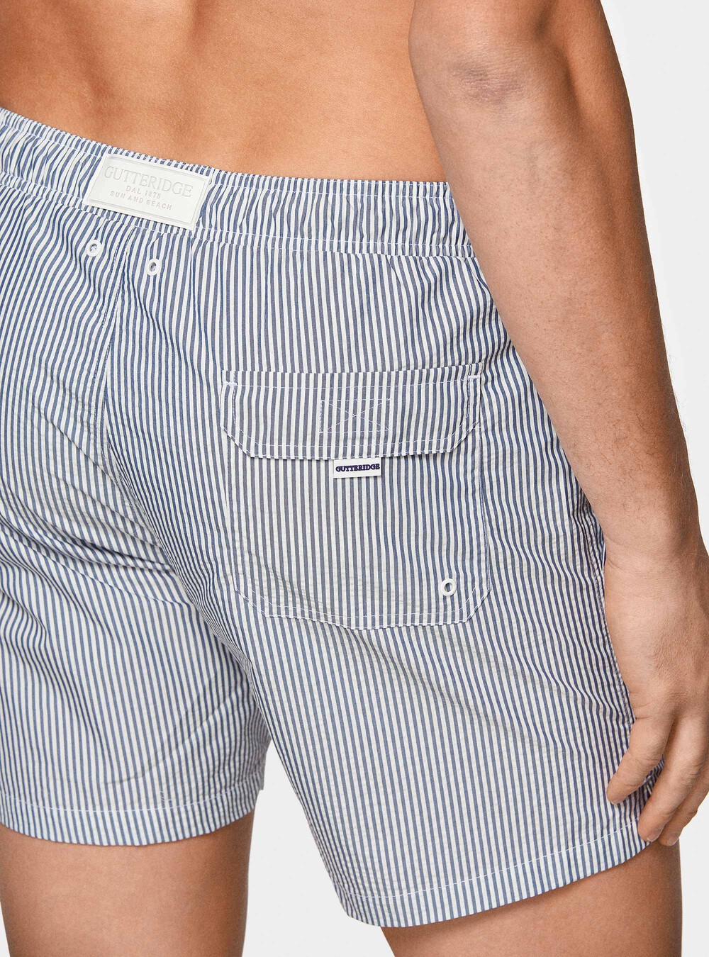 Costume da bagno in seersucker - Blu/righe - UOMO | H&M IT Costume da bagno in seersucker - Blu/righe - UOMO | H&M IT