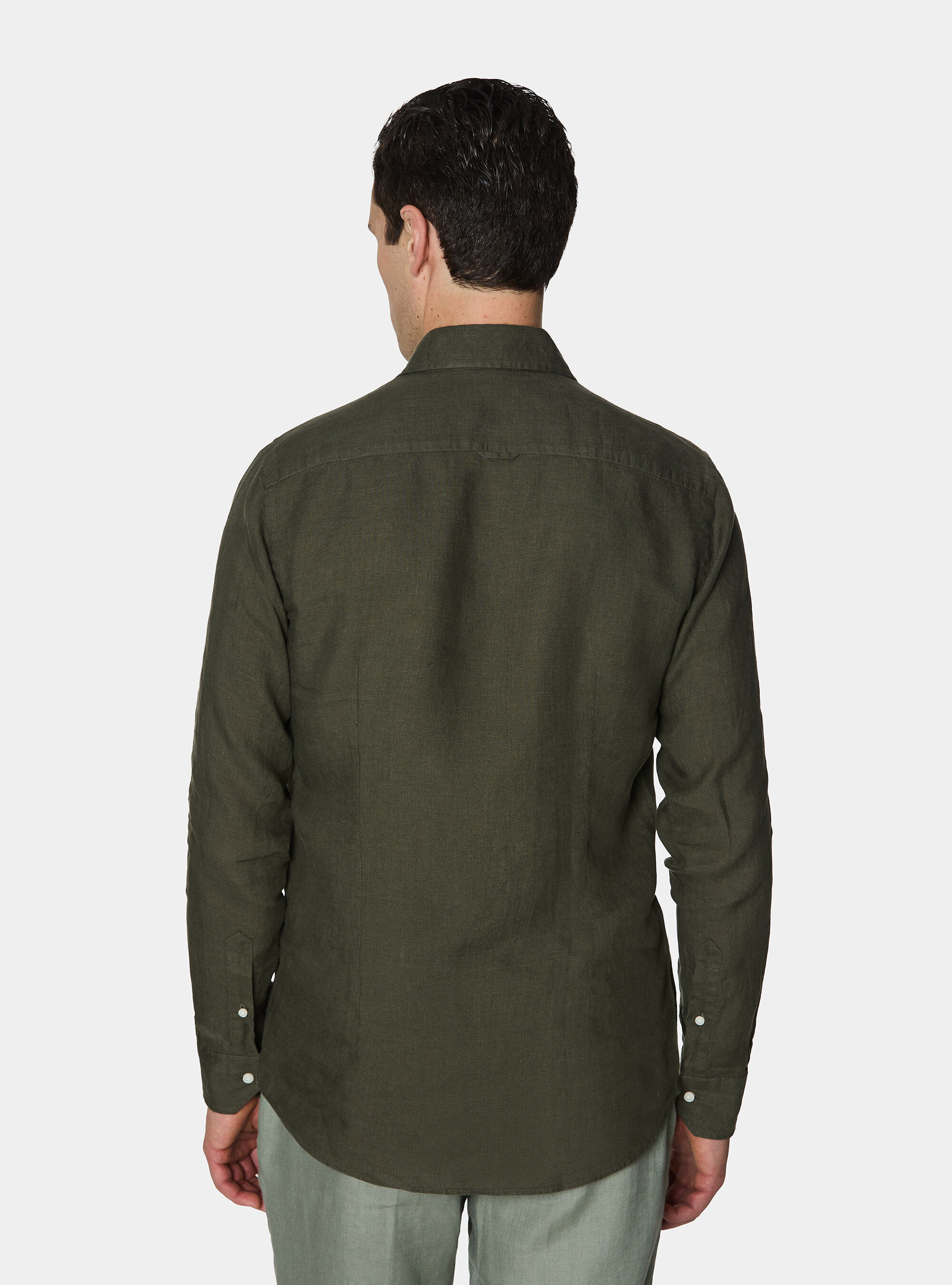 Camicia in puro lino, MILITARE 0609C