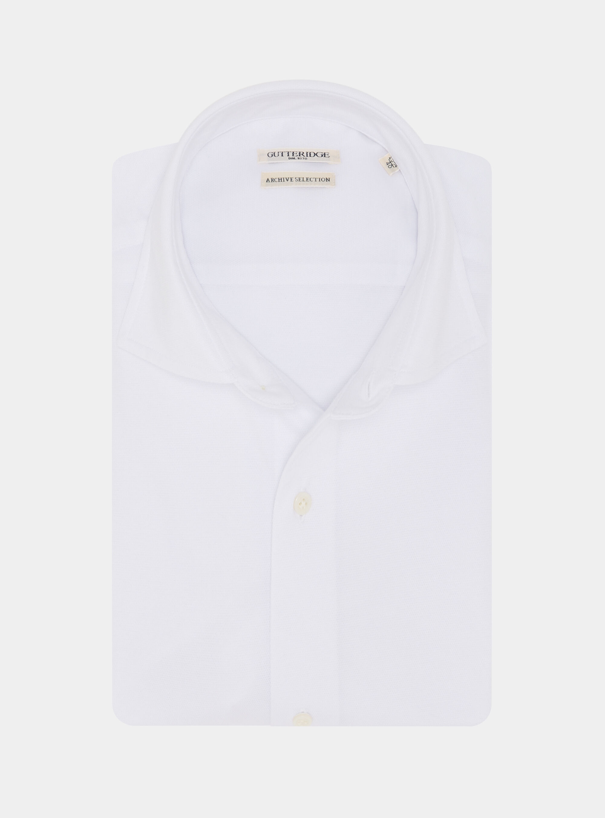 COOLMAX fabric pique shirt, WHITE