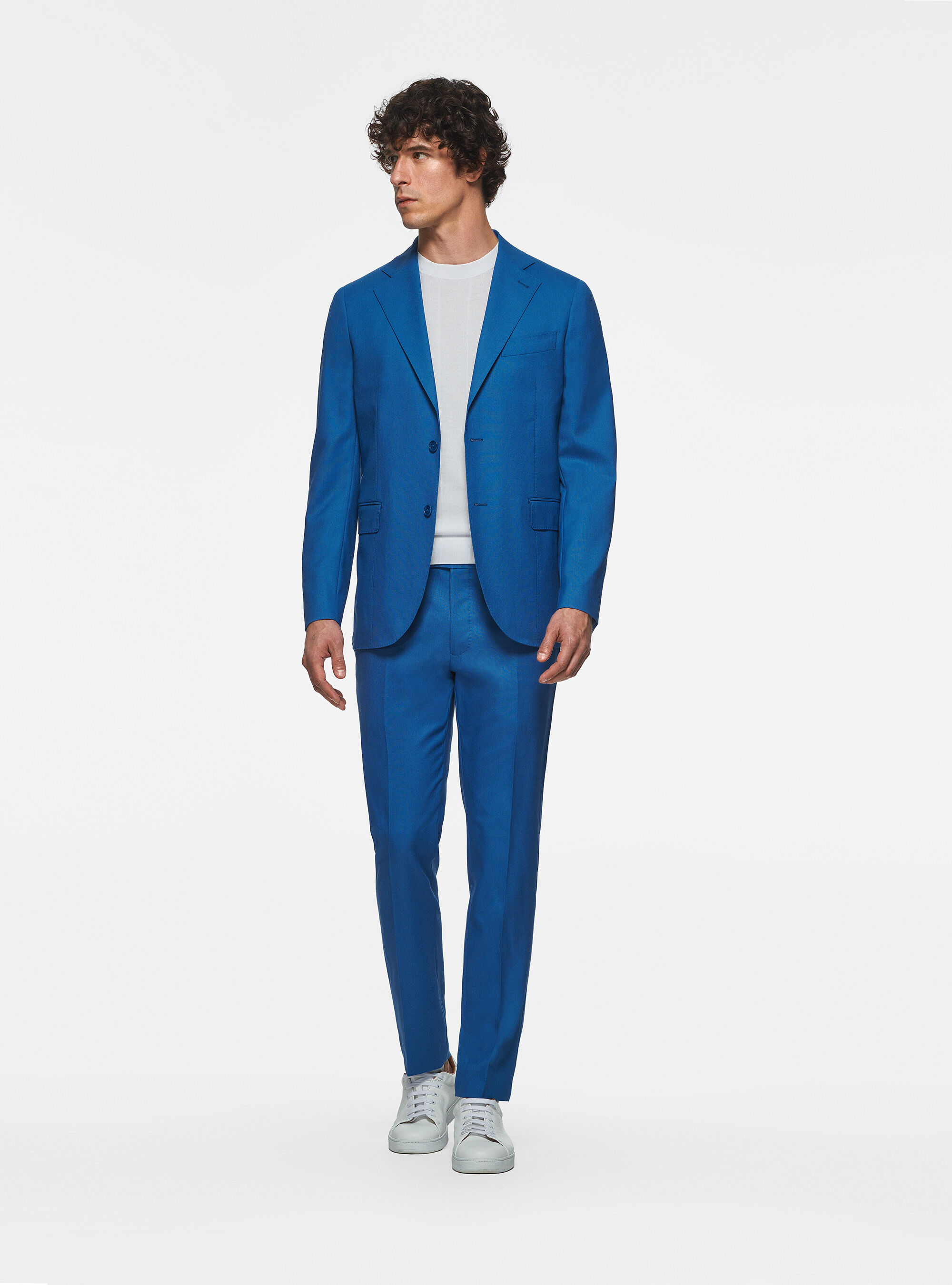 Vitale Barberis Canonico pure wool blazer, 0226C CERULEO