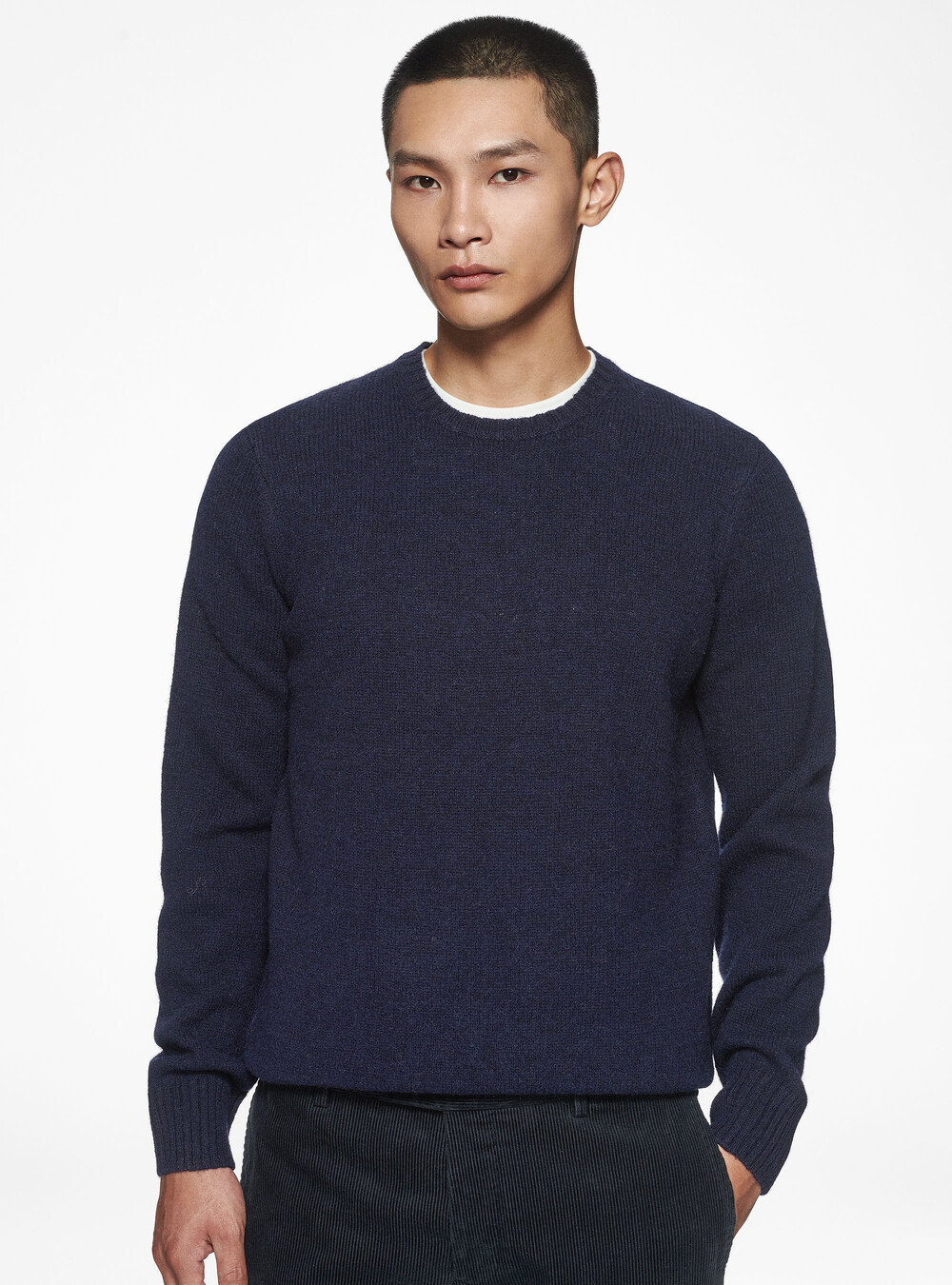 Shetland wool crew-neck sweater | Gutteridge | Men's Sale