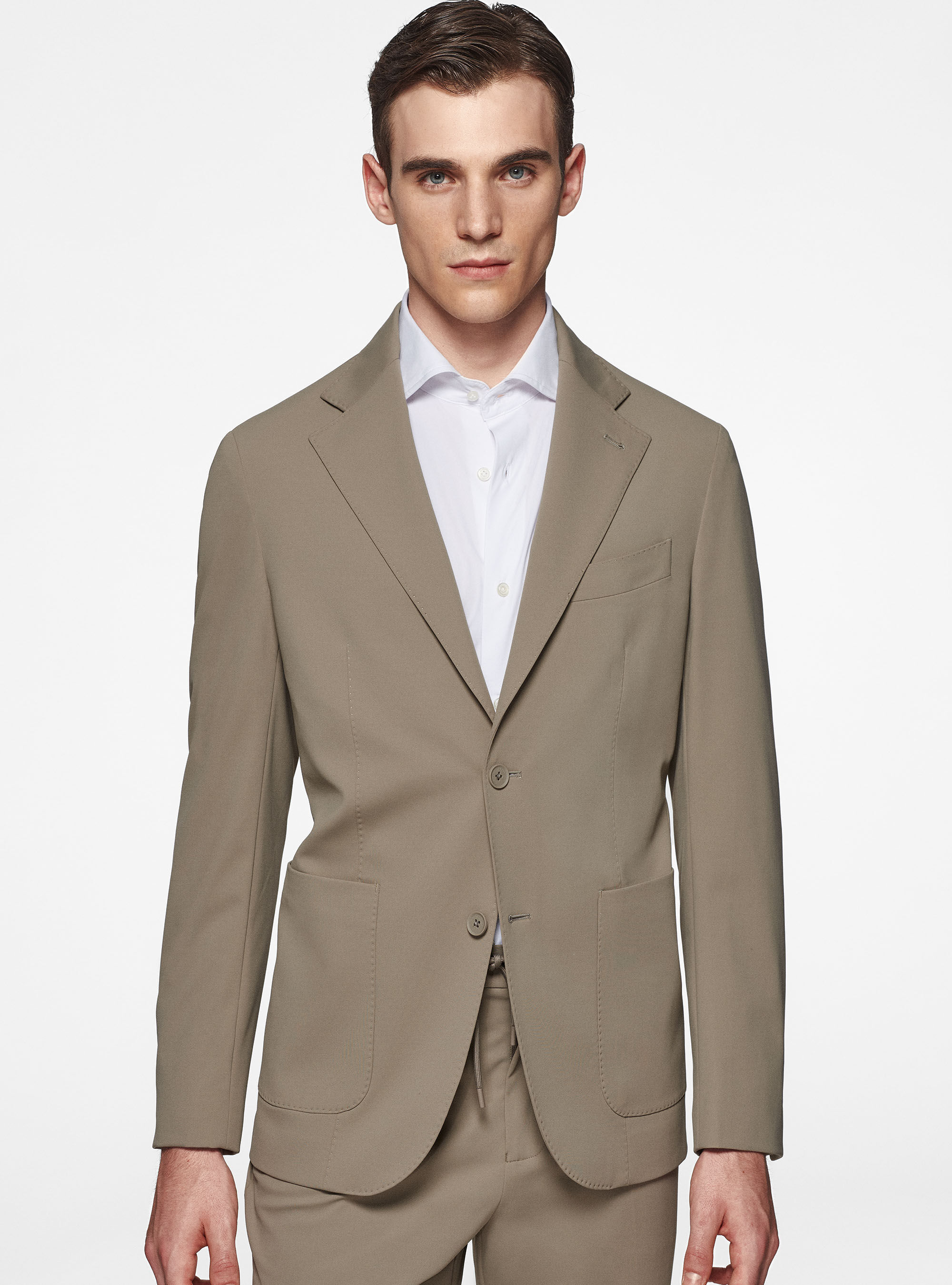 Gutteridge GT01 Blazer in Stretch Nylon Unisex Mud Size 50