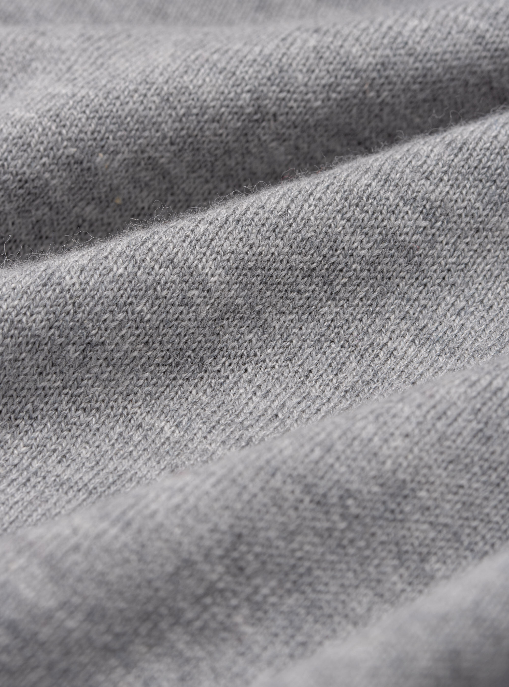 Maglia girocollo in cotone seta e cashmere, GRIGIO MELANGE 0151C