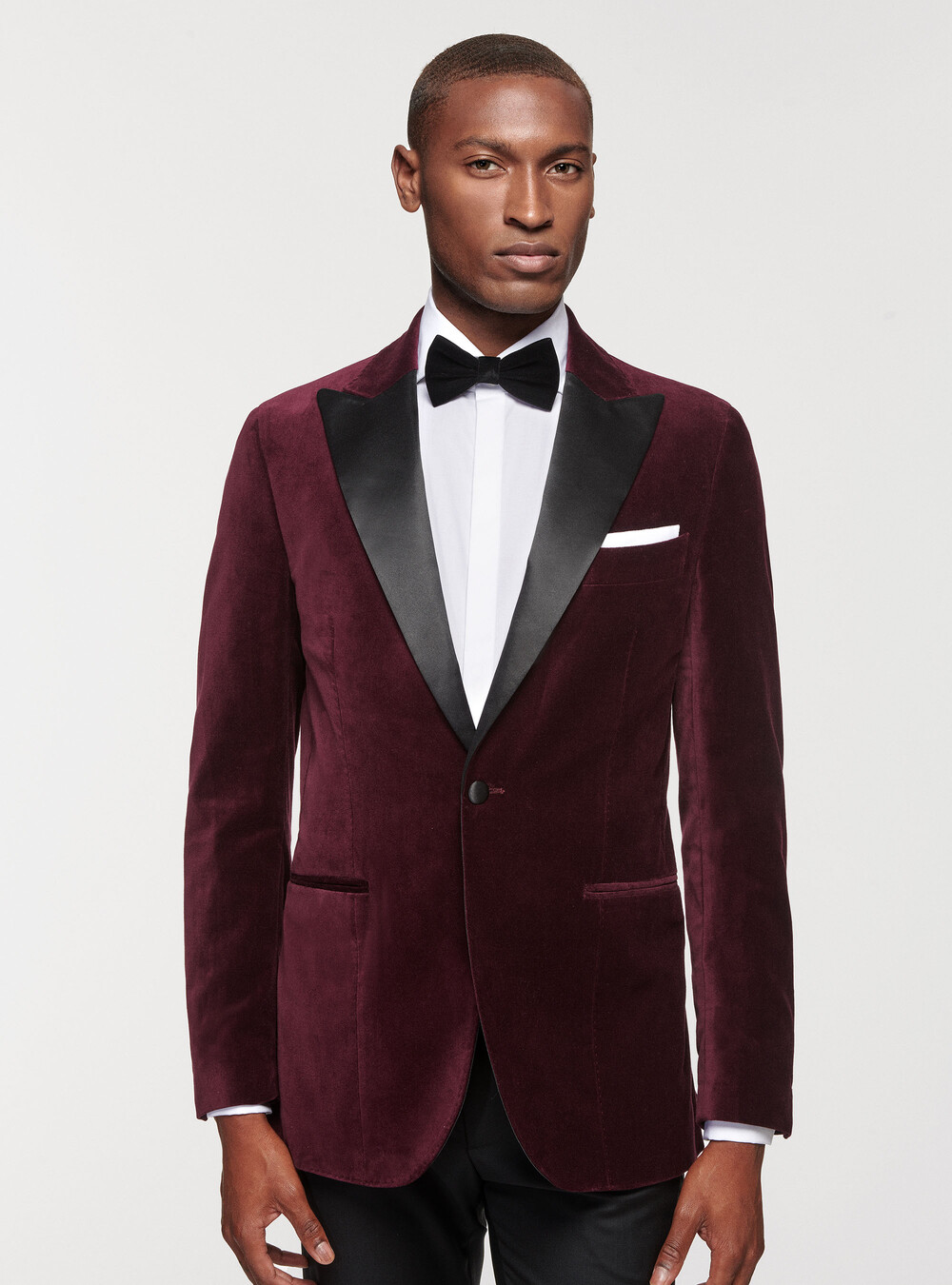Smoking Completo Velluto Uomo Smoking Blazer Velluto Bordeaux Uomo