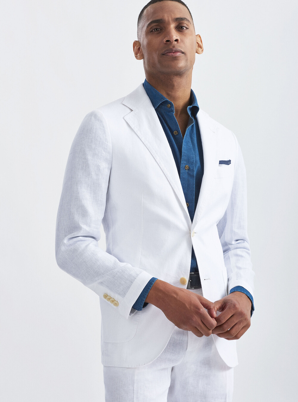 Abito Sposo Completo Lino Bianco Vestito Bianco Vestiti Da Uomo In