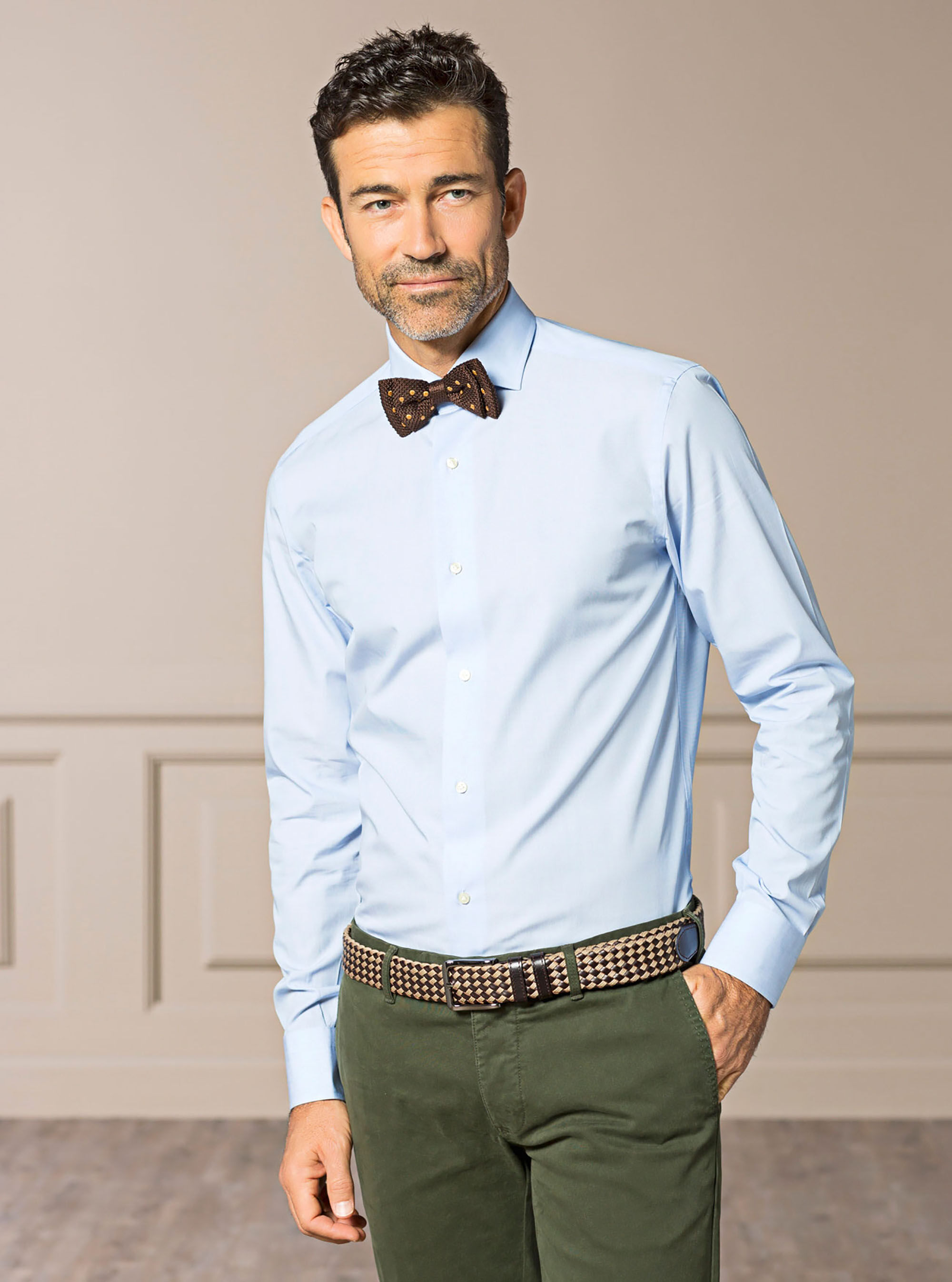 Cotton fil a fil shirt