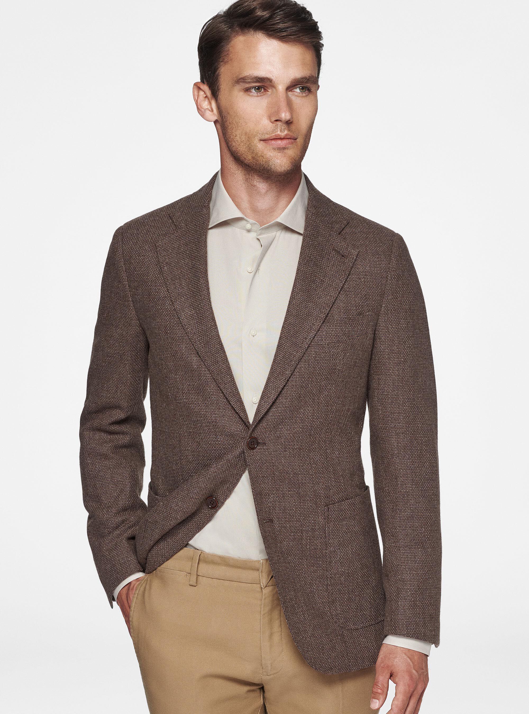 Men's hopsack blazer top
