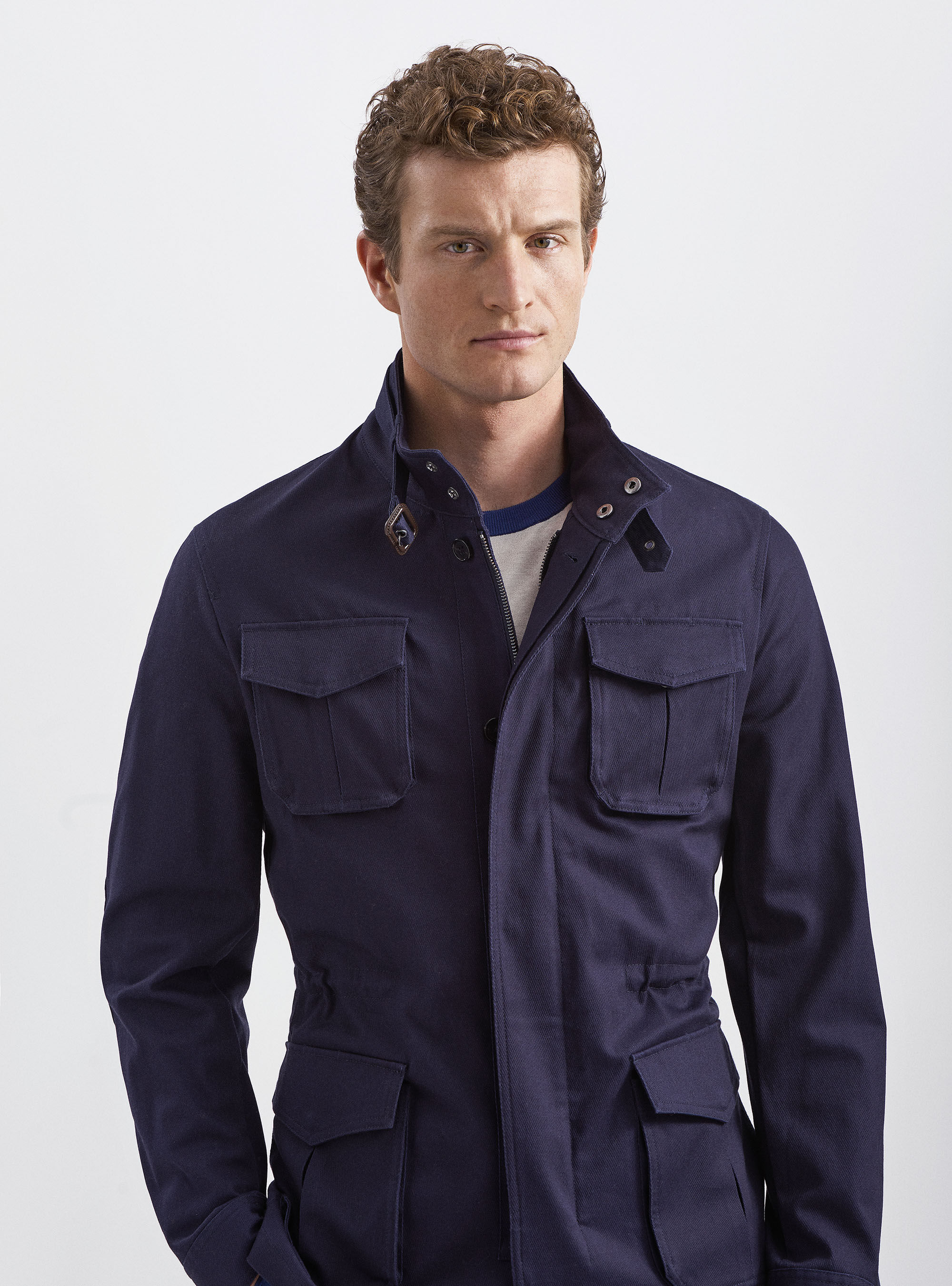 Cotton twill field jacket | GutteridgeUS | Jackets and Sleeveless Uomo
