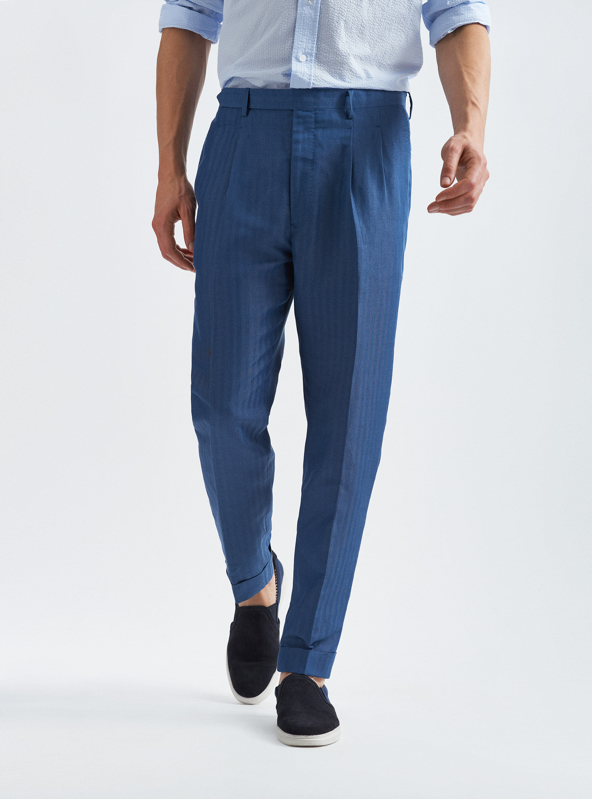 Pantalon costume lin homme 2025