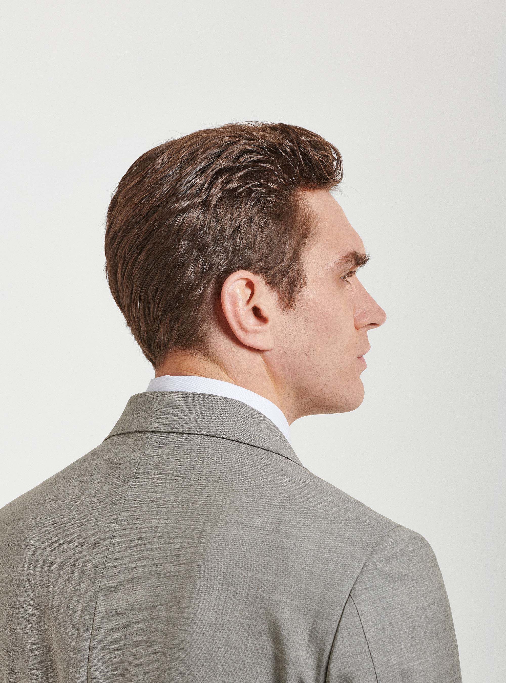 Pure wool suit blazer Vitale Barberis Canonico, ECRU