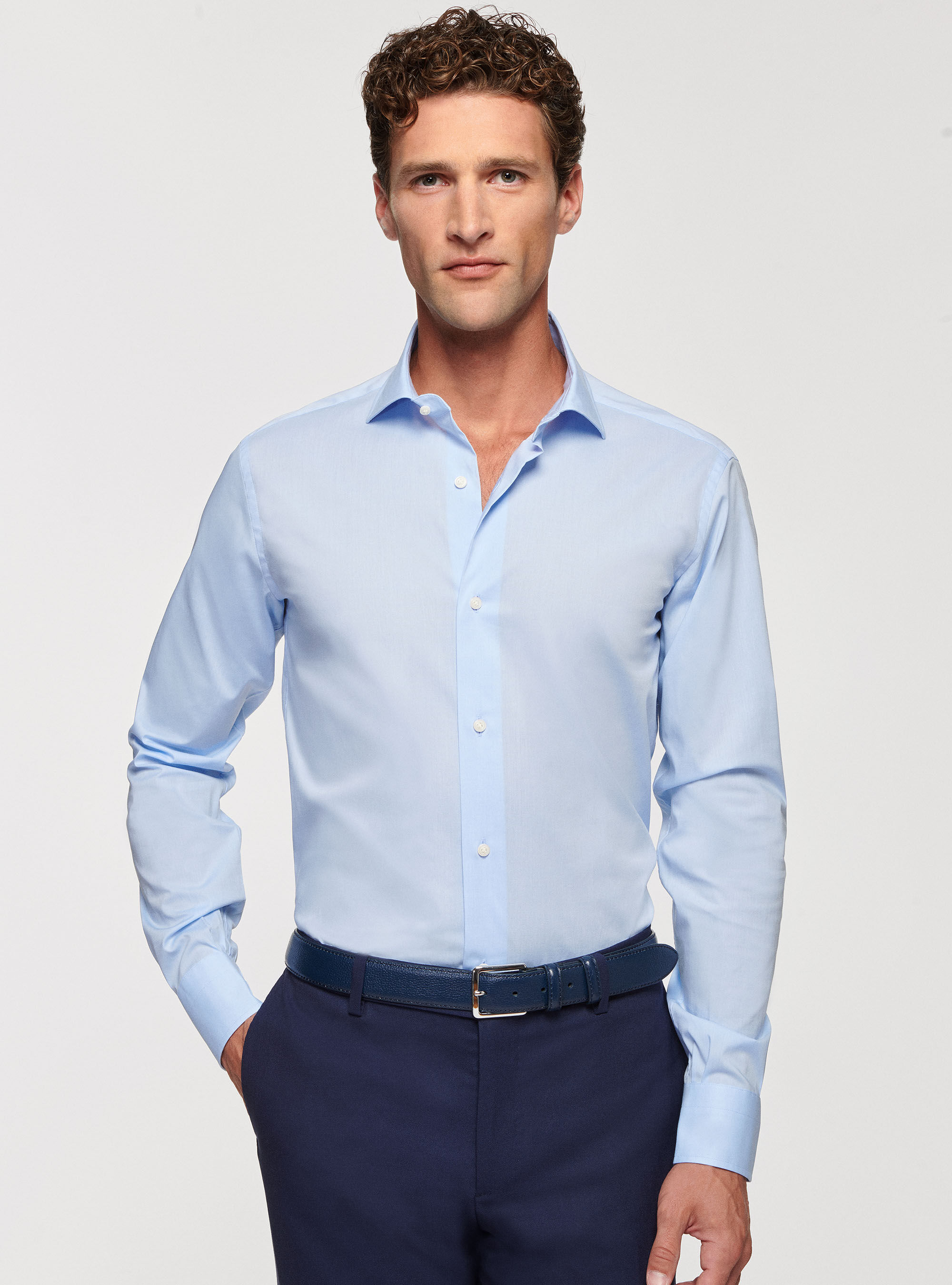 Camicia in popeline stretch Gutteridge Uomo