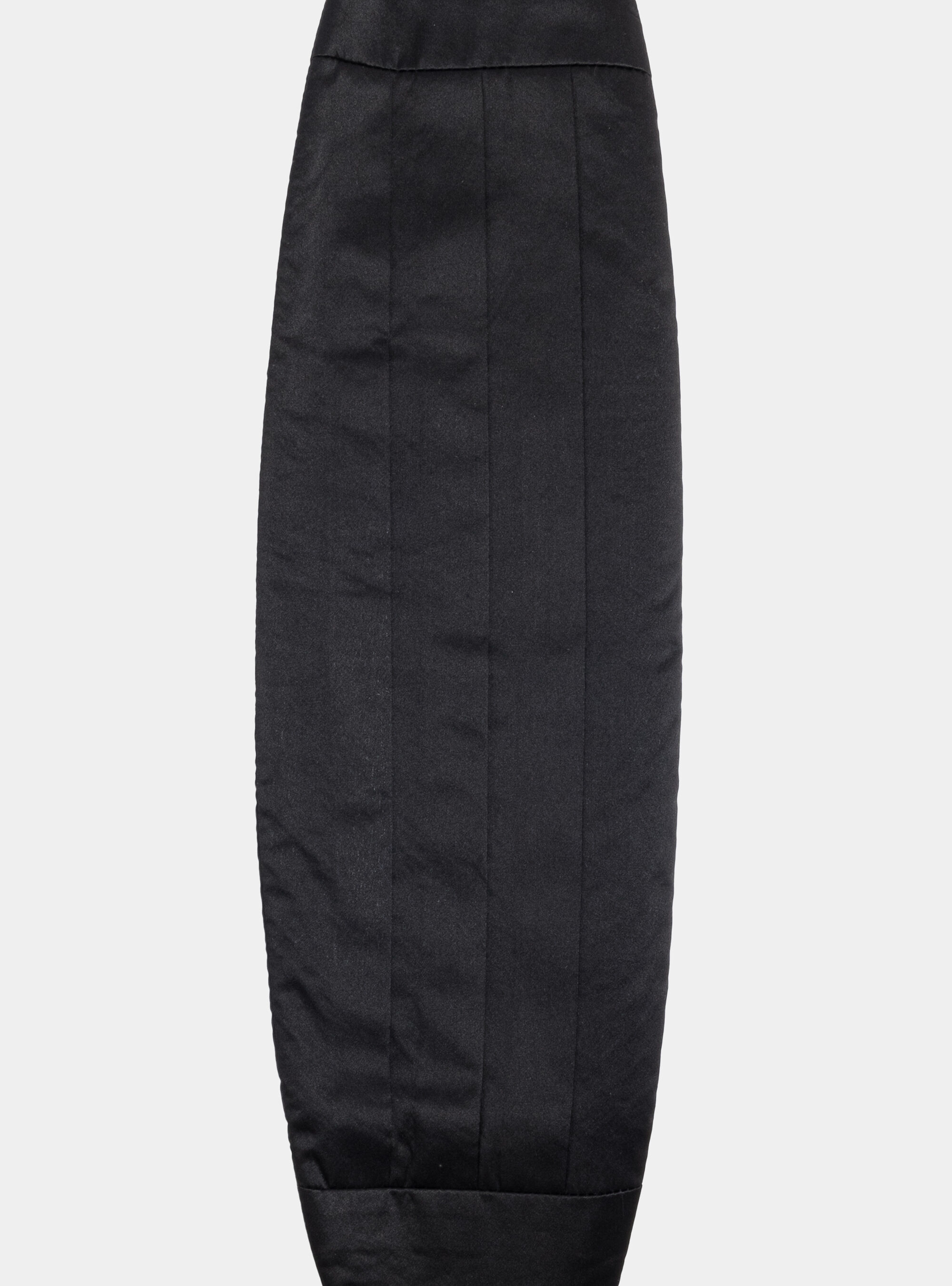 Fascia smoking in pura seta, BLACK