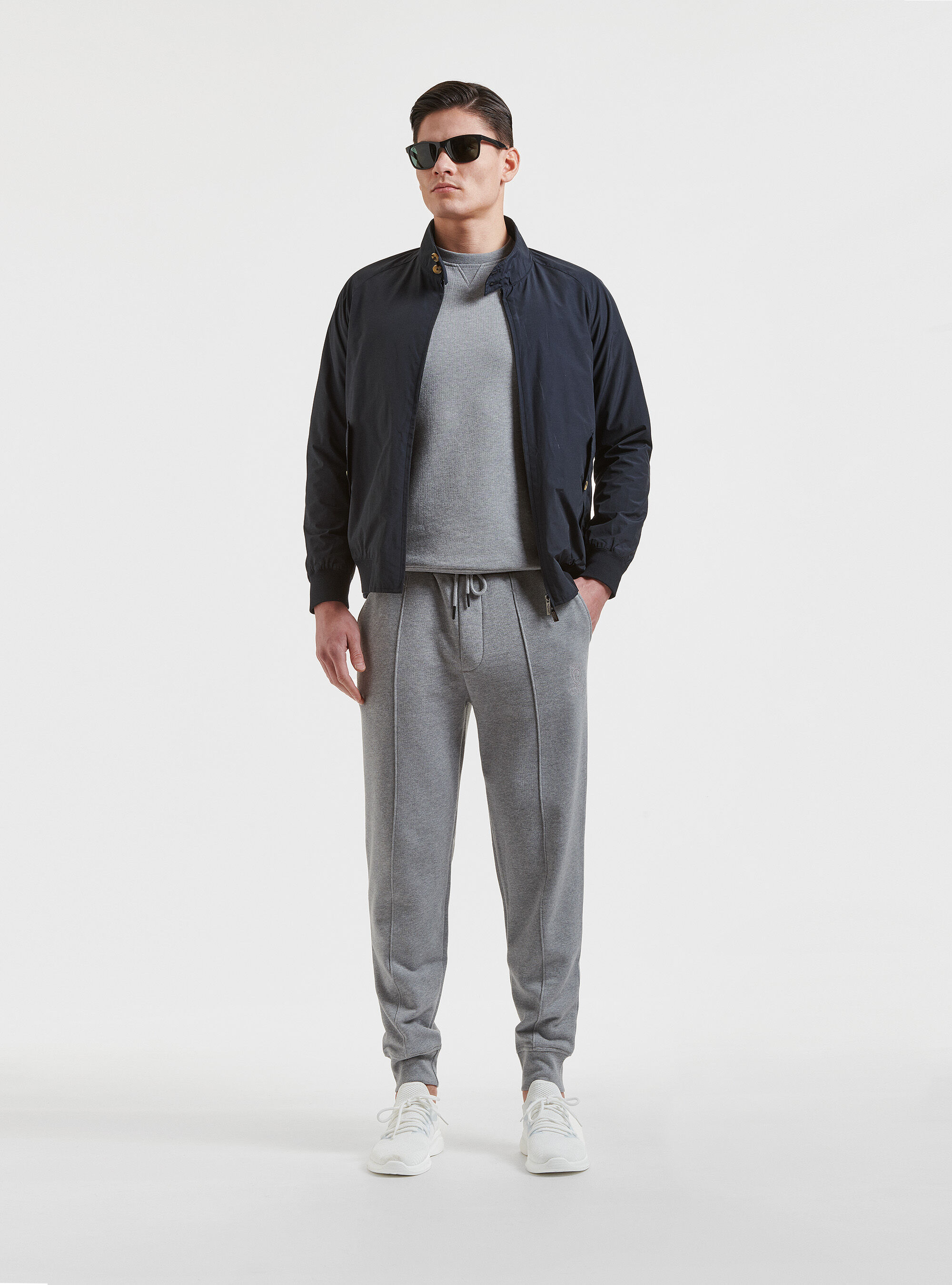 Joggers in felpa, GRIGIO CHIARO MELANGE