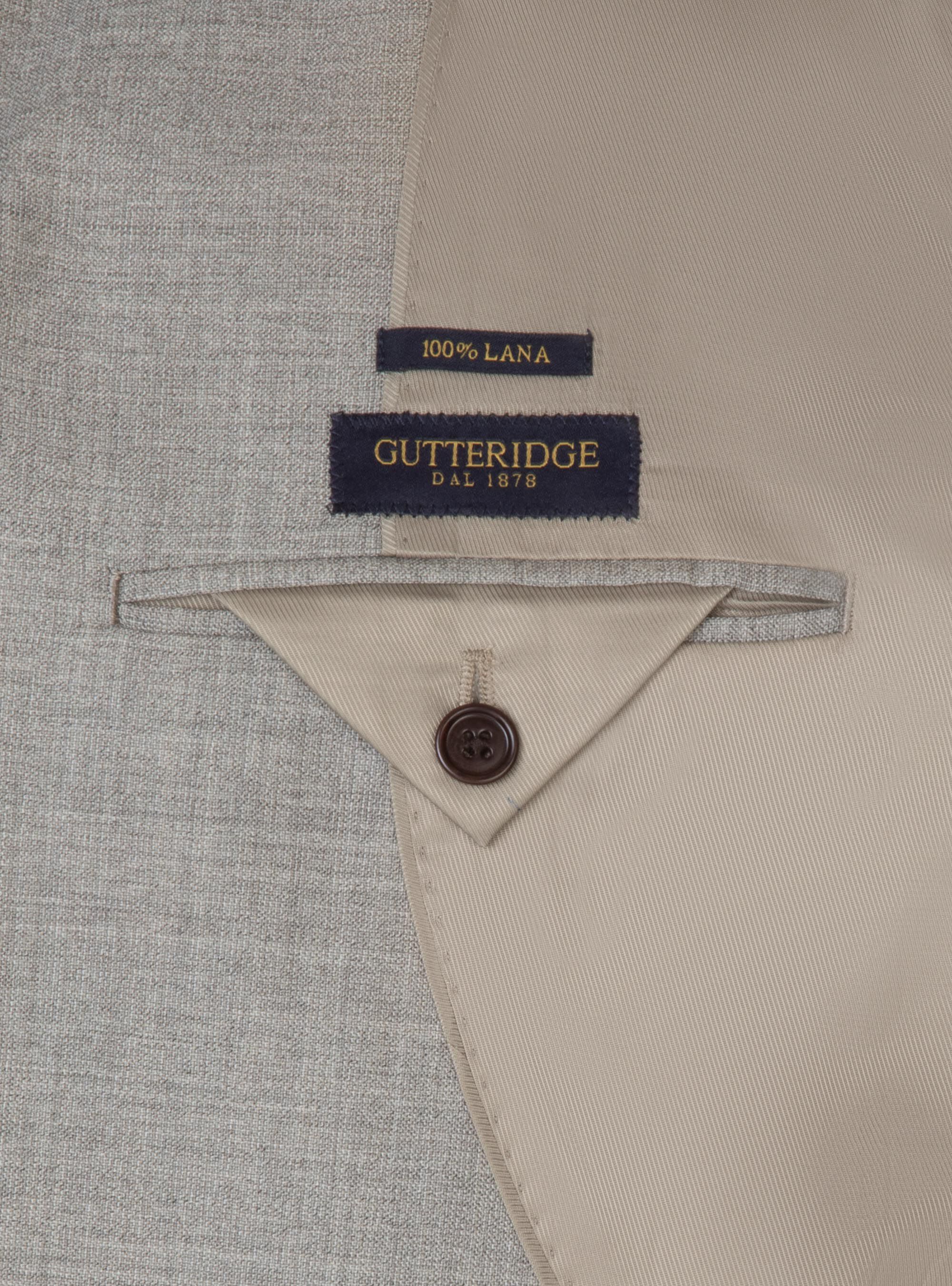 Giacca per abito in pura lana tessuto Vitale Barberis Canonico, ECRU