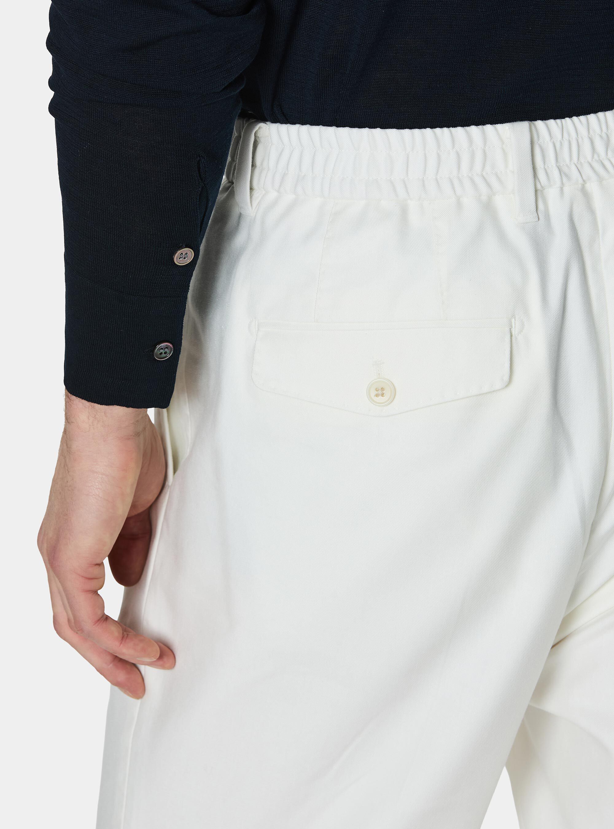 Polo camicia in cotone e seta, BLU NAVY