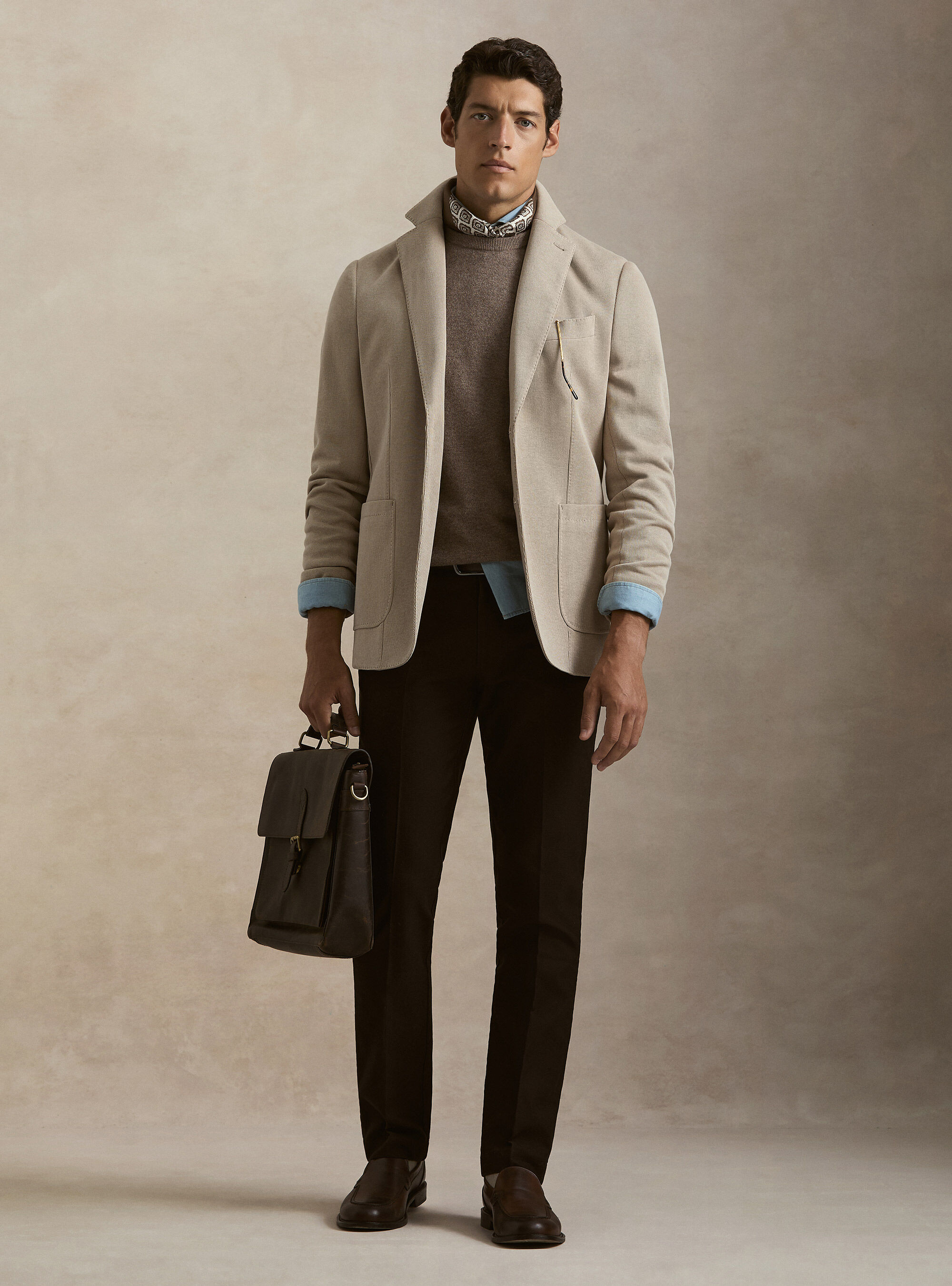 Cotton-Blend Jersey Blazer