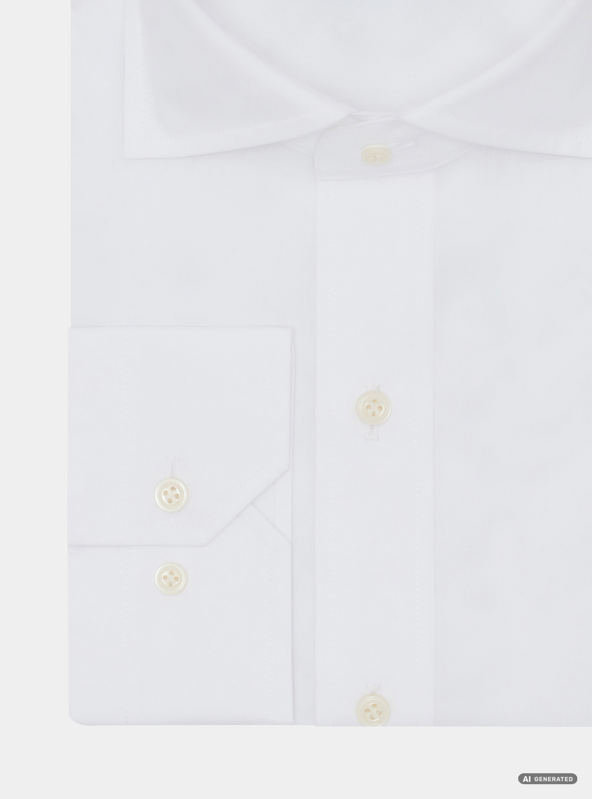 Custom-fit cotton poplin shirt, WHITE