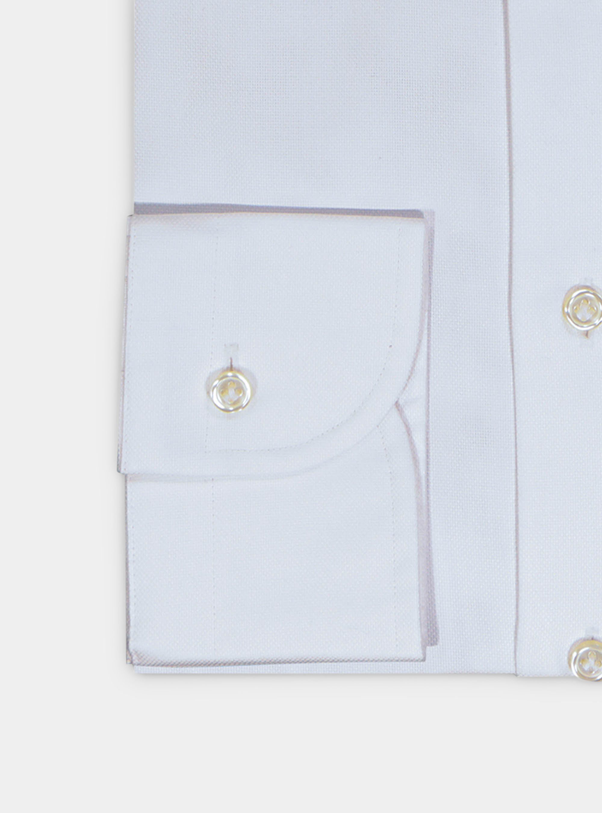 Custom cotton fabric shirt, WHITE